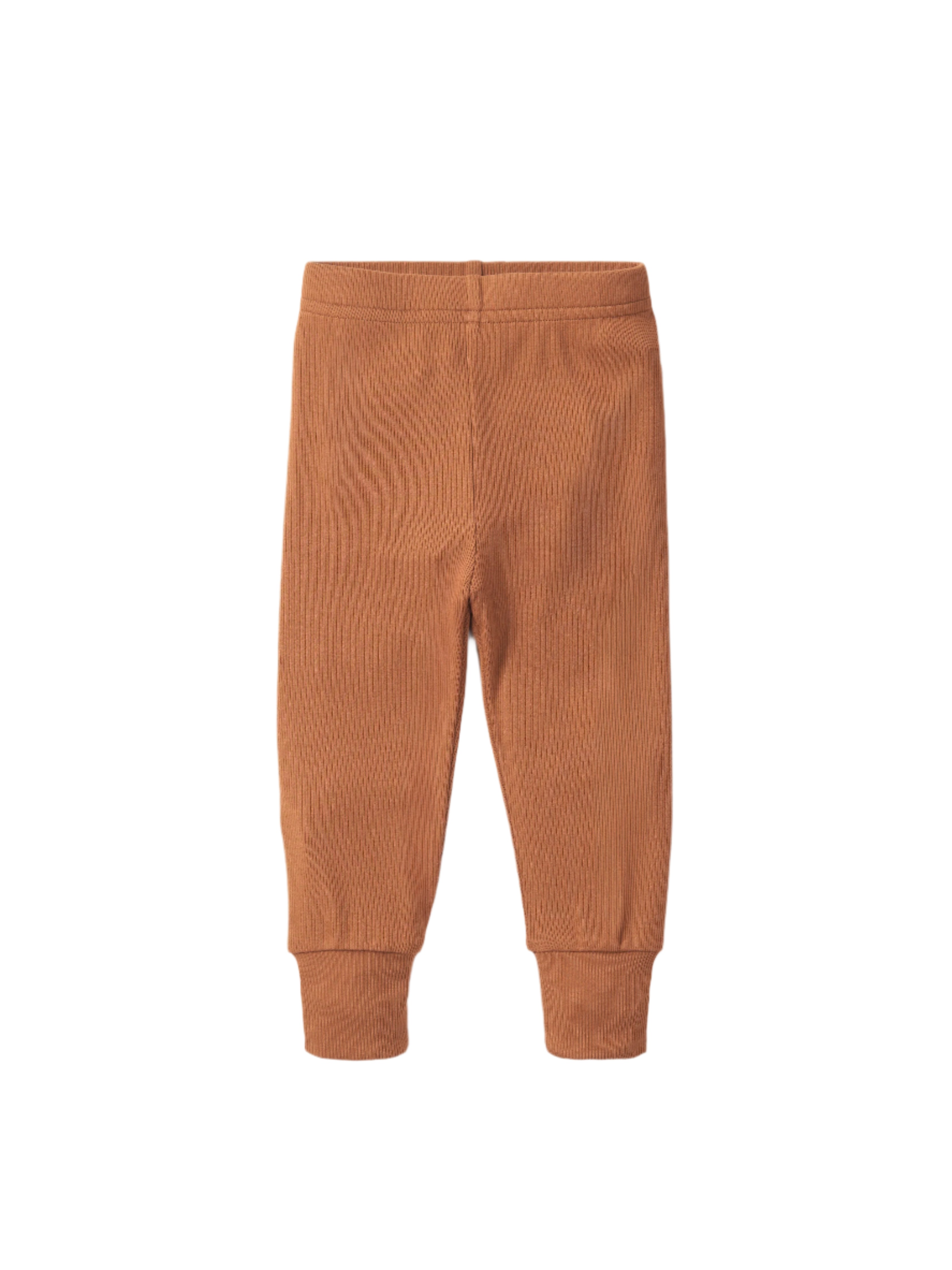 Ribbed Legging - Chestnut