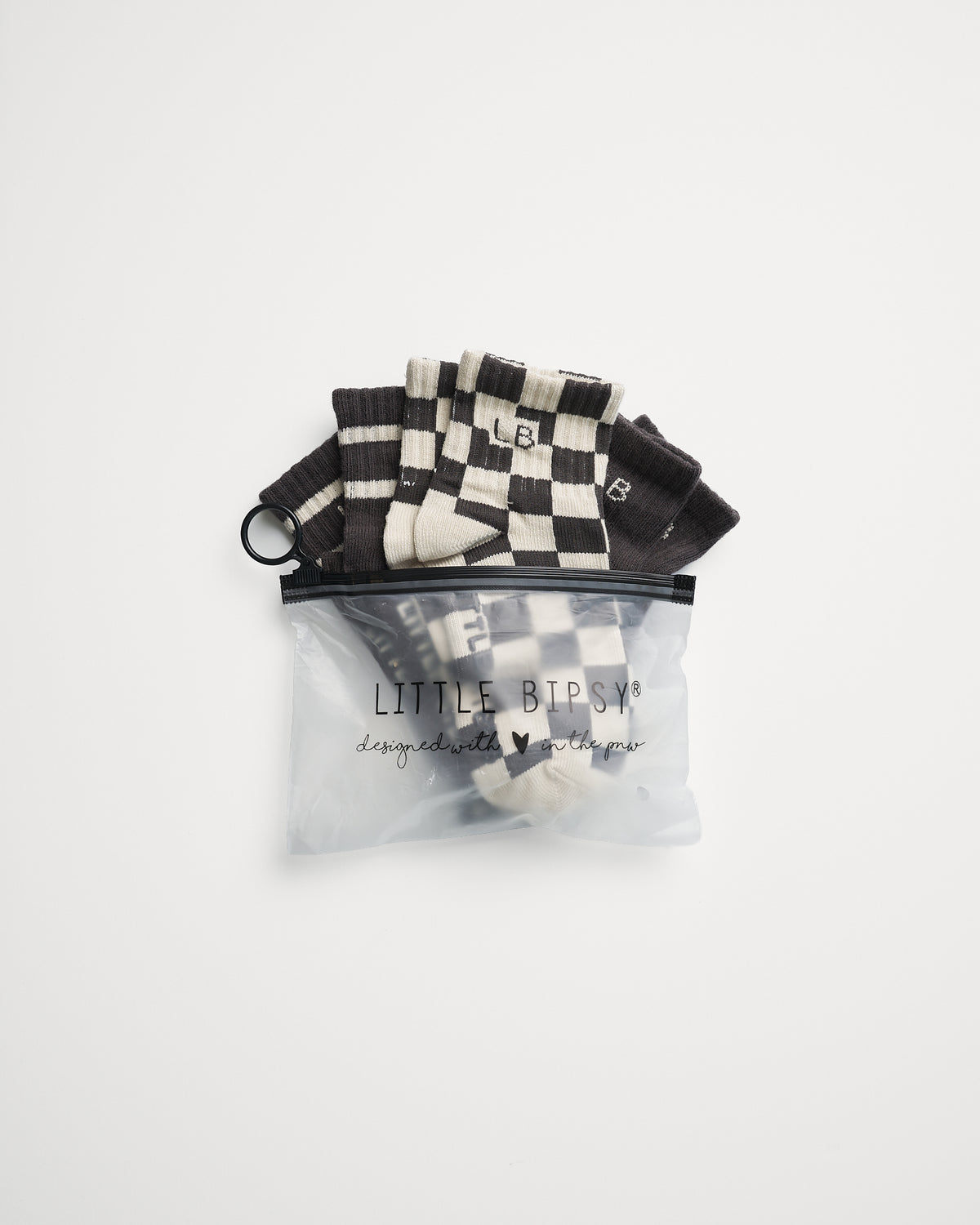 Sock 3-Pack - Brown Check
