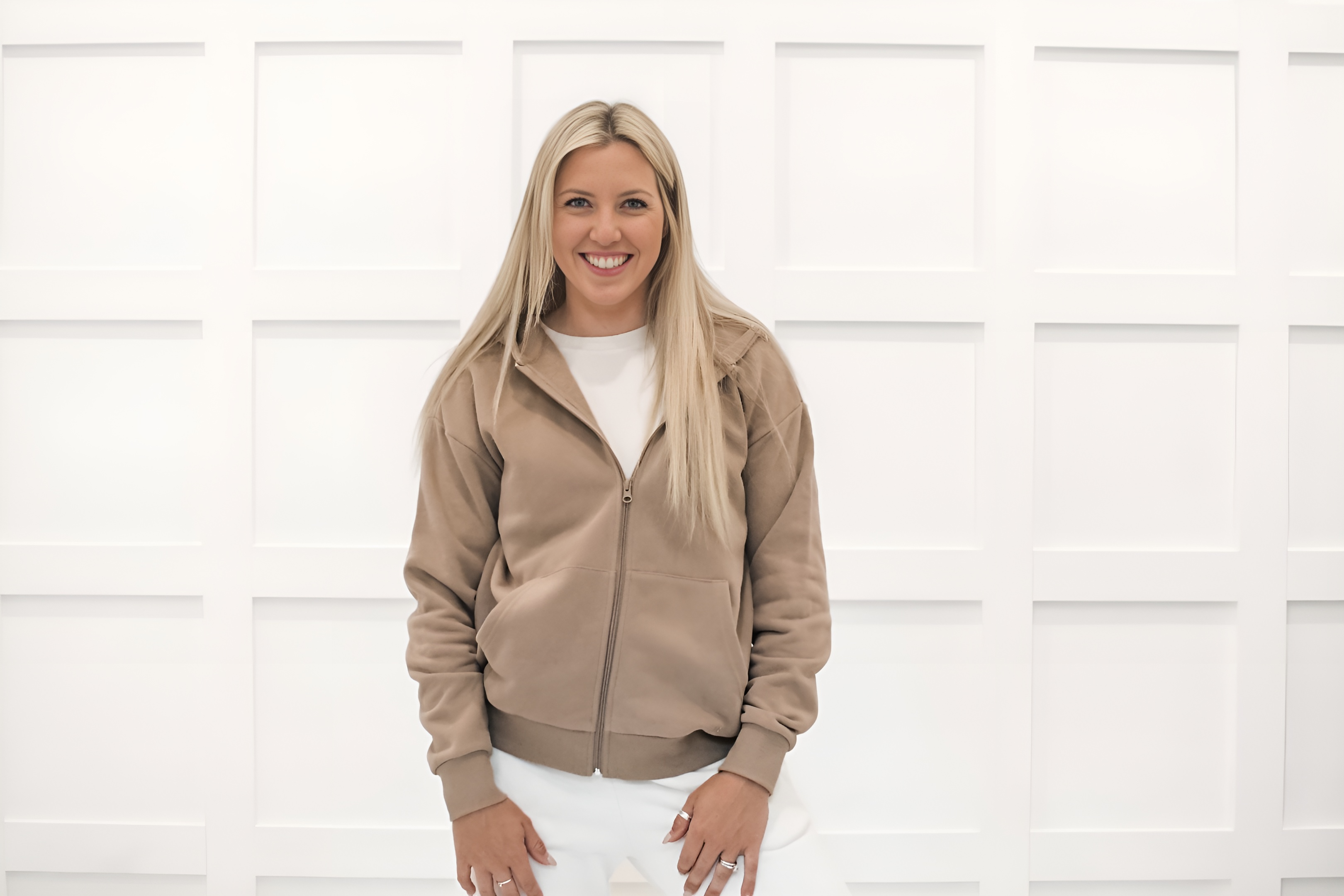 Adult Classic Zip Hoodie - Taupe