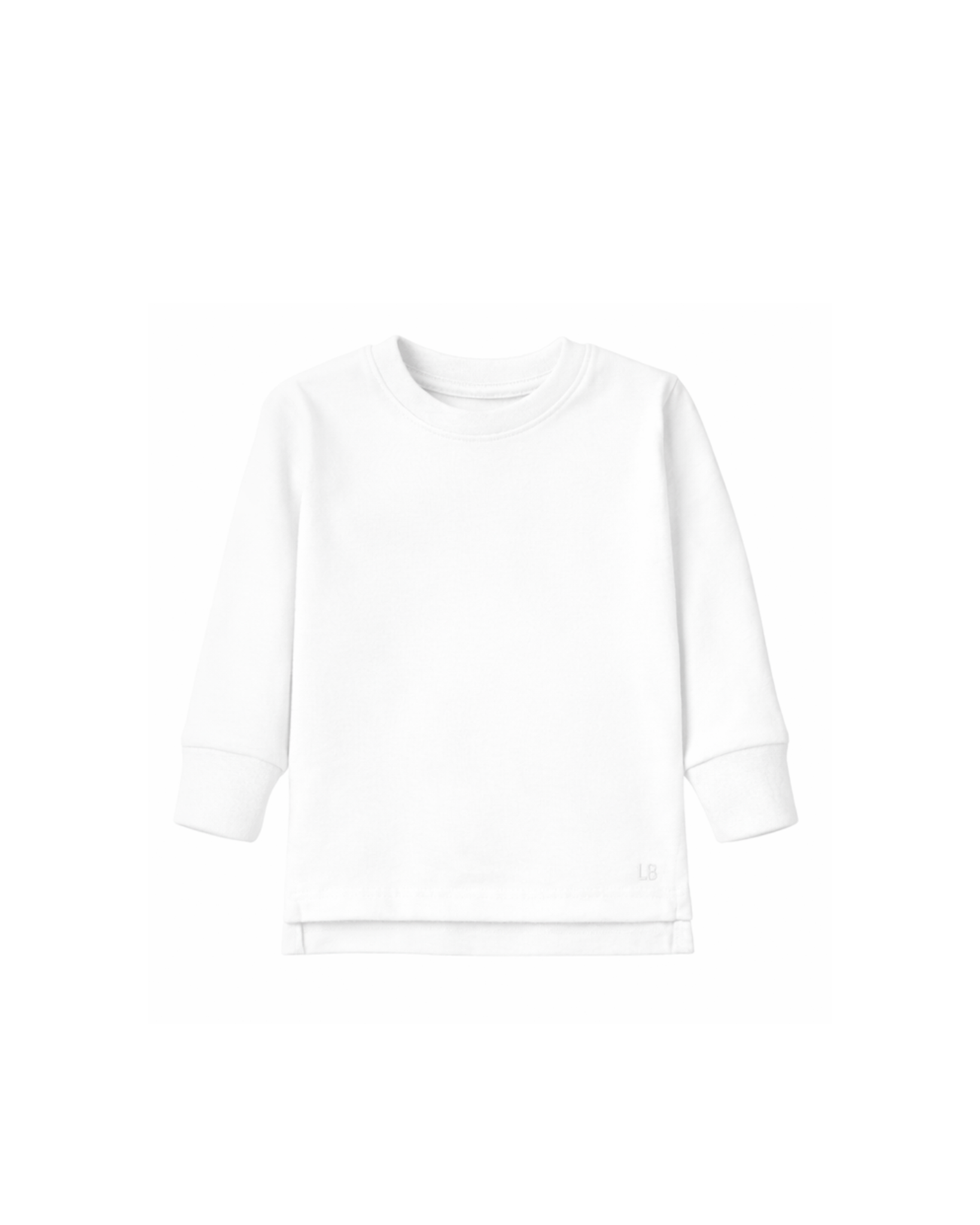 Long Sleeve Elevated Tee - White