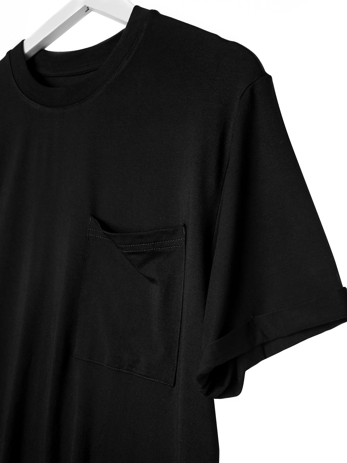 Adult Bamboo Pocket Tee - Black - Little Bipsy