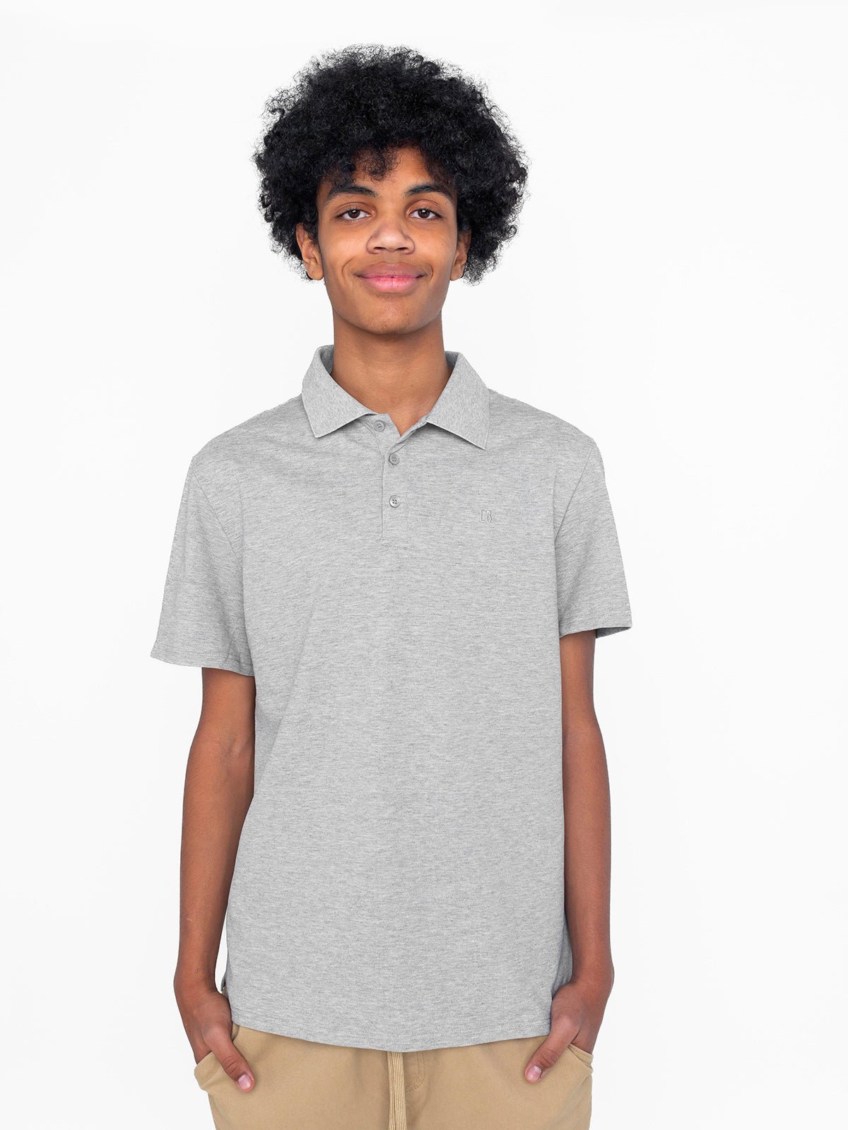Adult Basic Polo Shirt - Grey - Little Bipsy