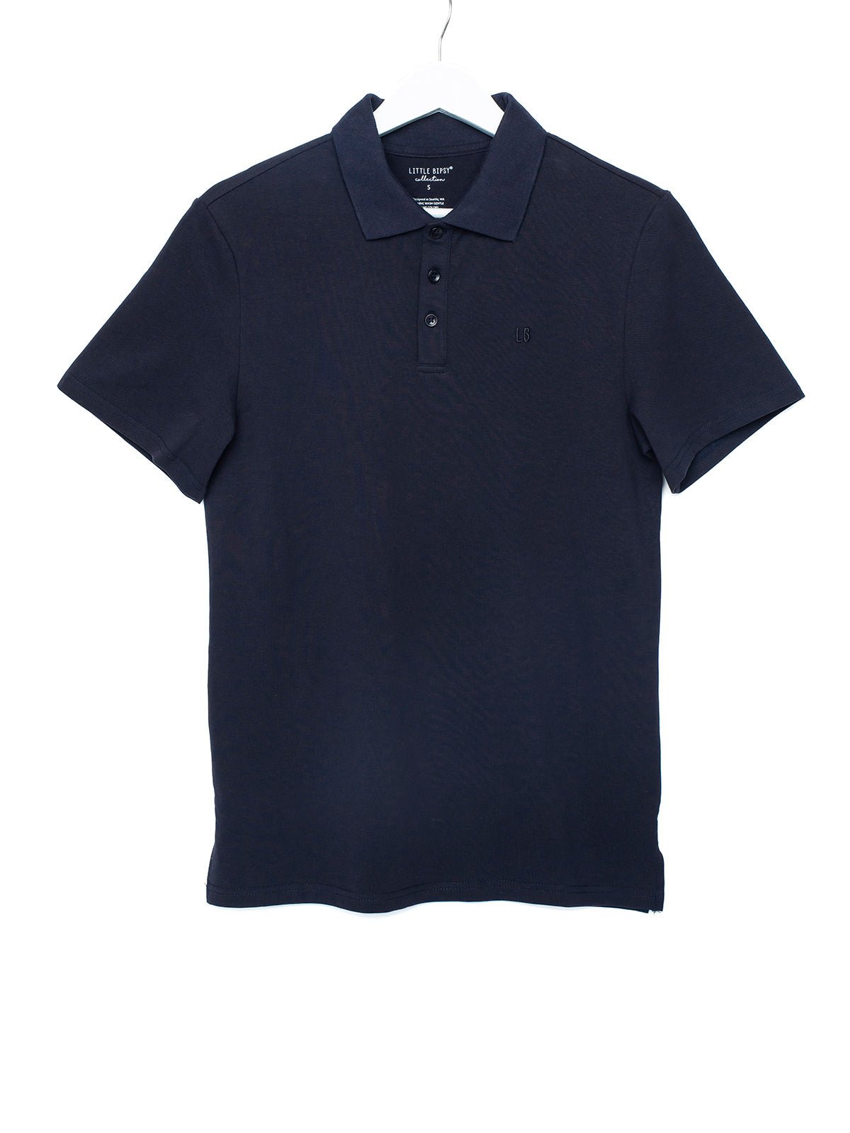 Adult Basic Polo Shirt - Navy - Little Bipsy