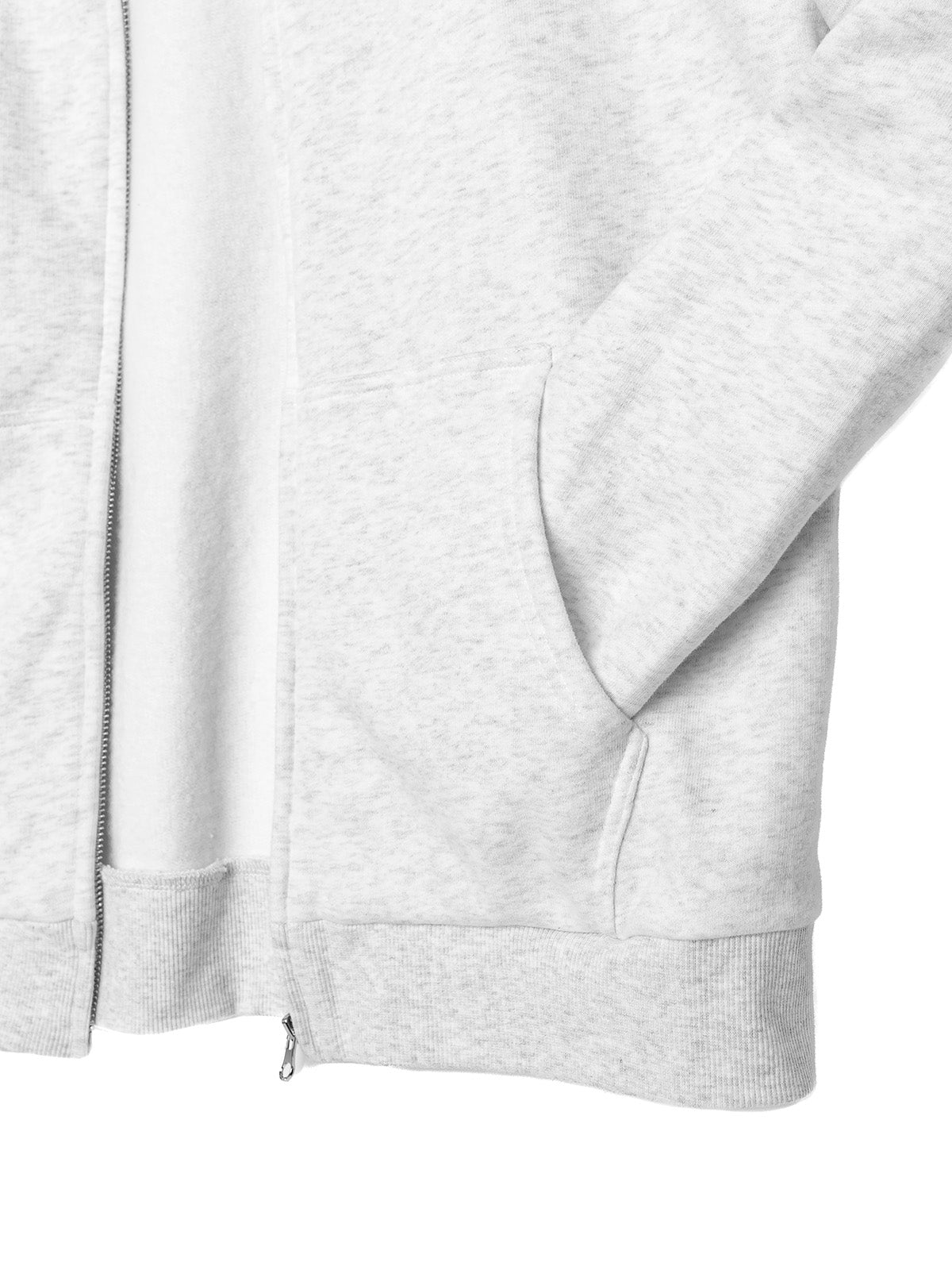 Adult Classic Zip Hoodie - Light Heather Grey - Little Bipsy