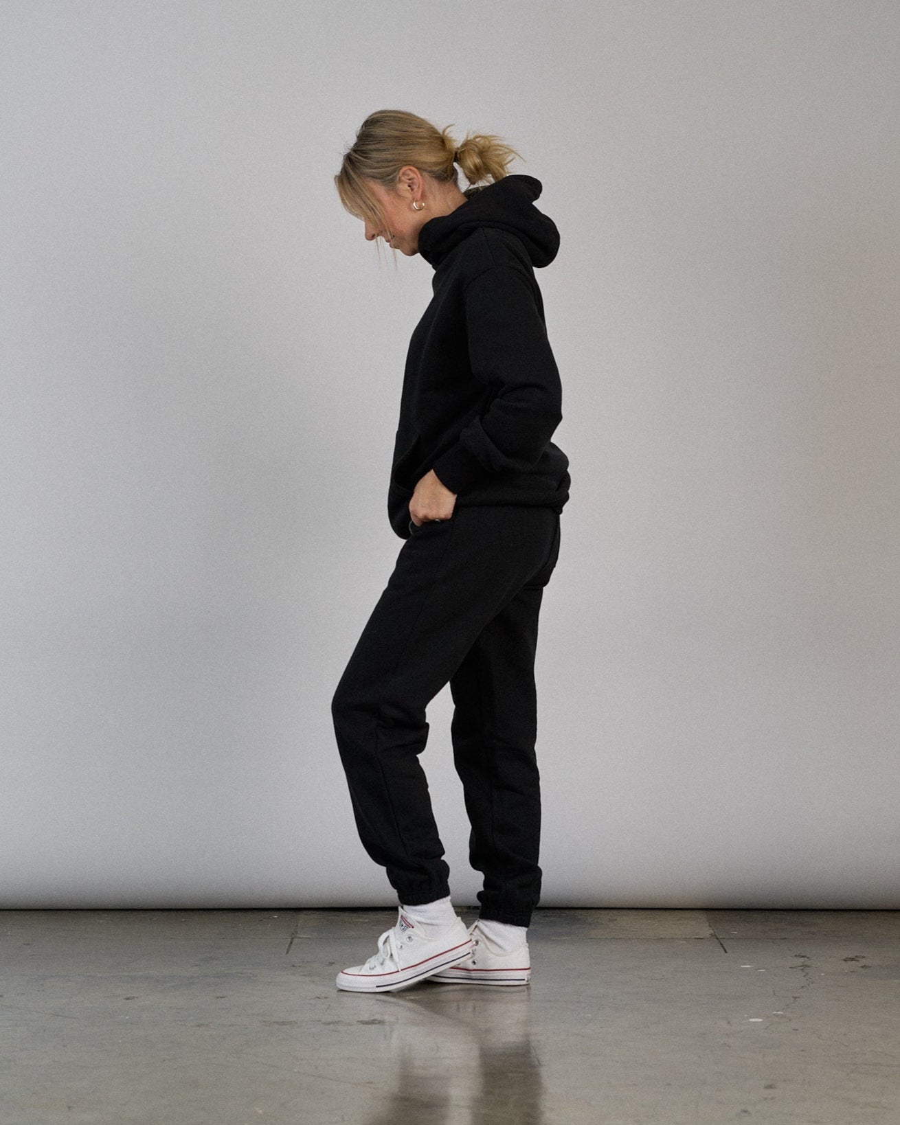 Adult Elevated Hoodie - Black - Little Bipsy