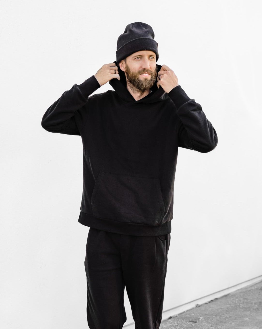 Adult Elevated Hoodie - Black - Little Bipsy