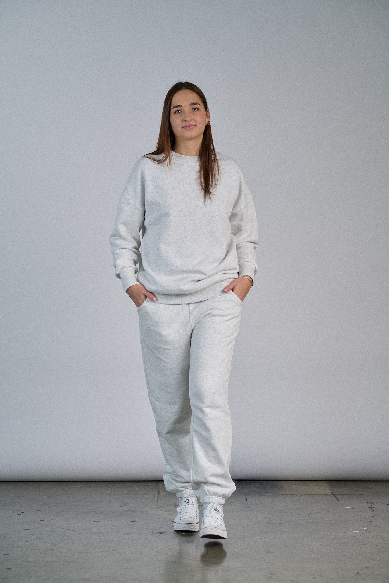 Adult Elevated Sweatpant - Light Heather Grey - Little Bipsy