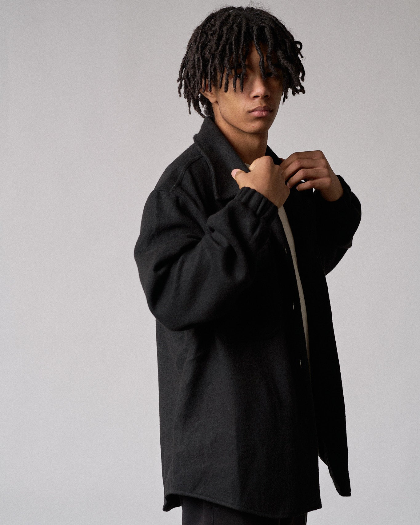 Adult Shacket - Black - Little Bipsy