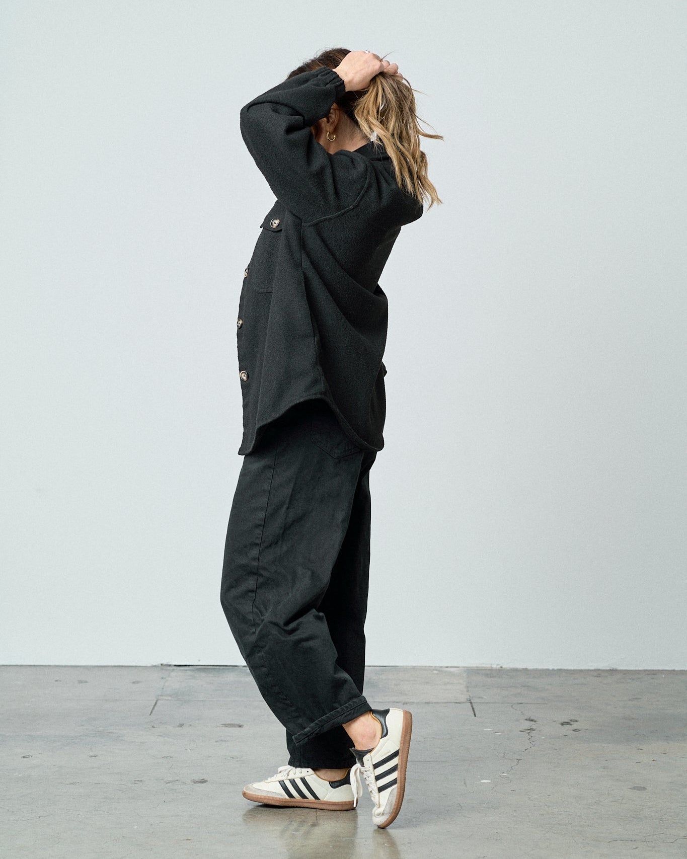 Adult Shacket - Black - Little Bipsy