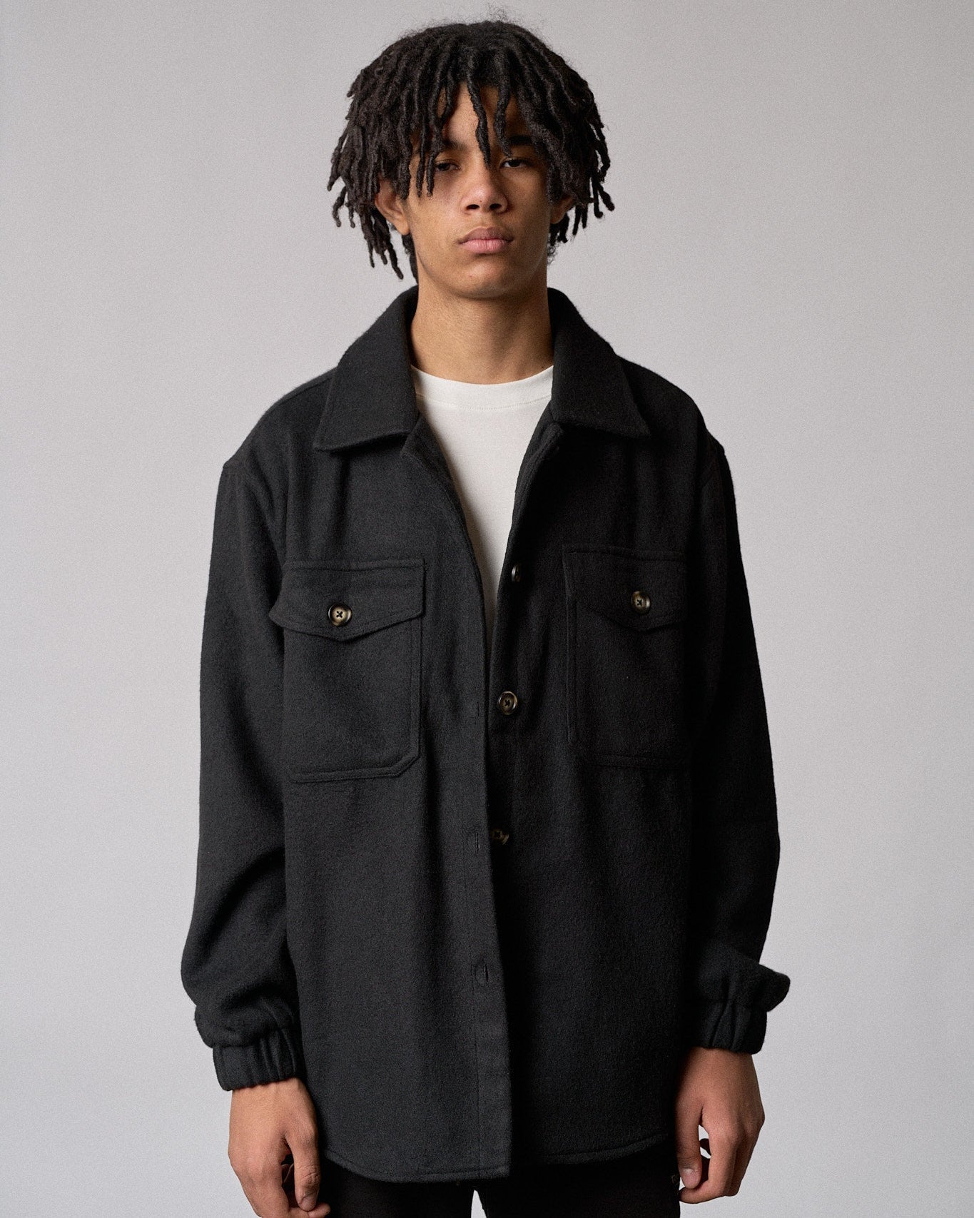 Adult Shacket - Black - Little Bipsy