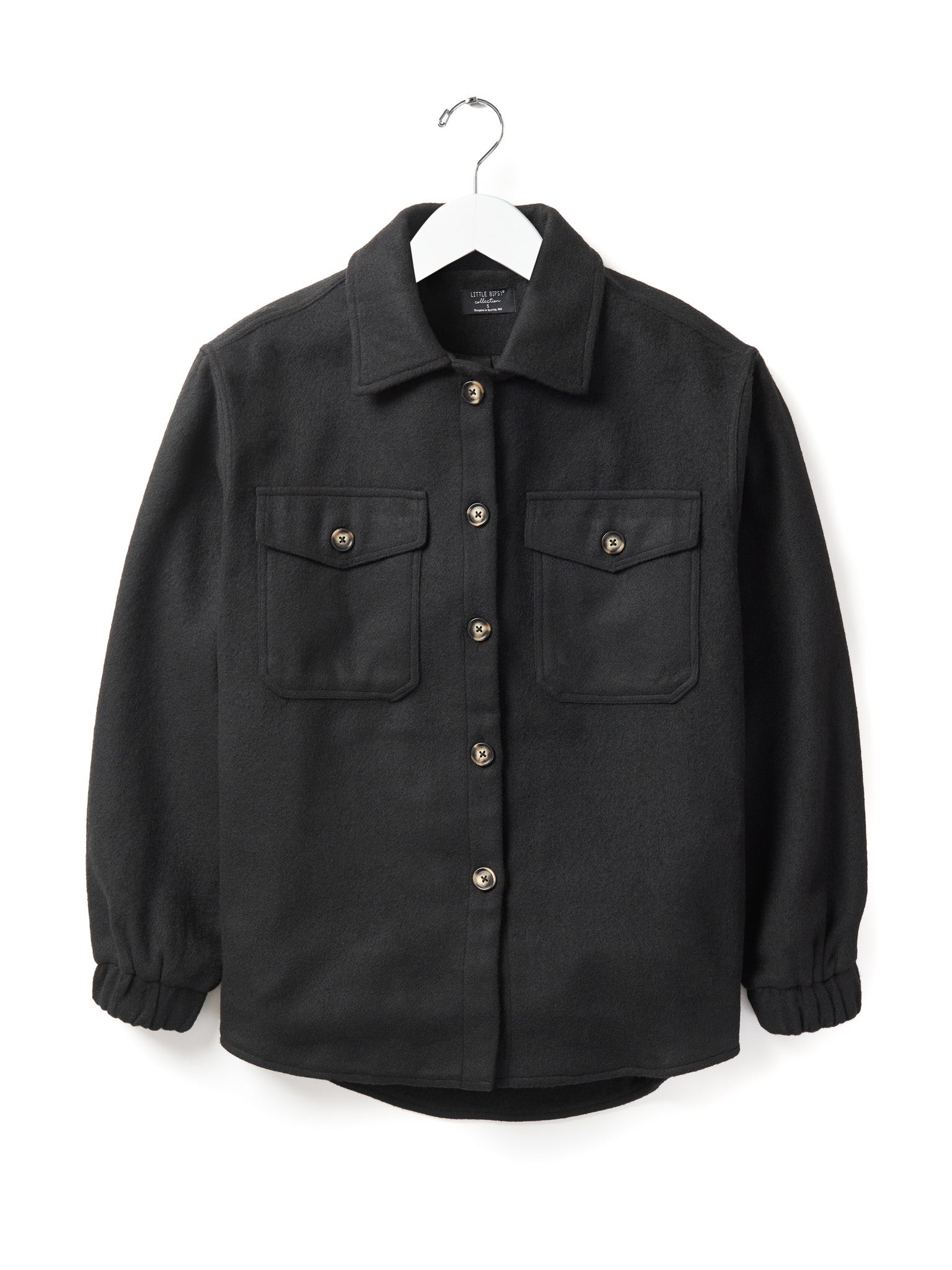 Adult Shacket - Black - Little Bipsy