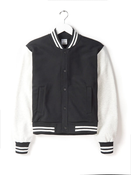 Adult Black Varsity Jacket - Little Bipsy