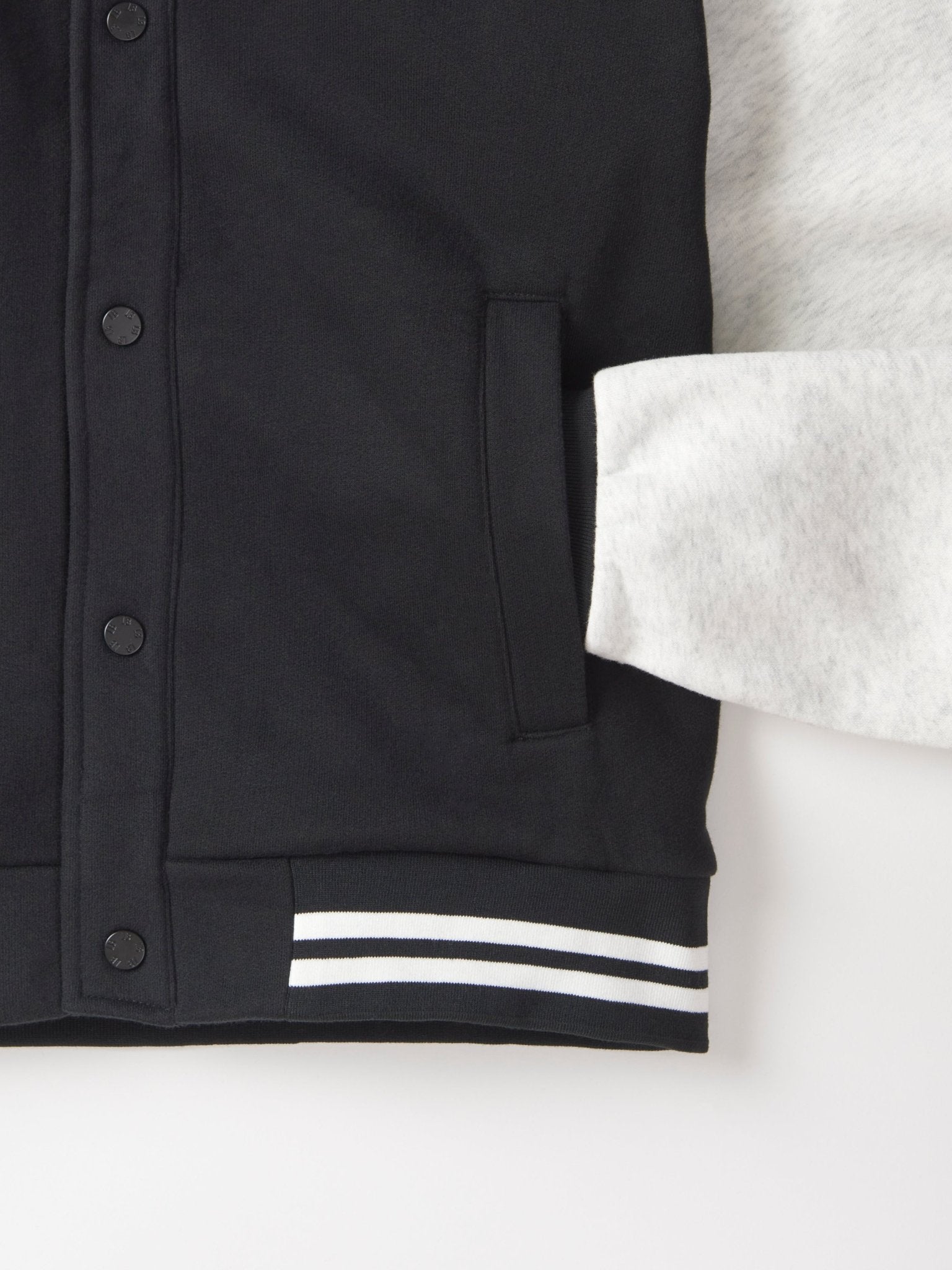 Adult Varsity Jacket - Black - Little Bipsy
