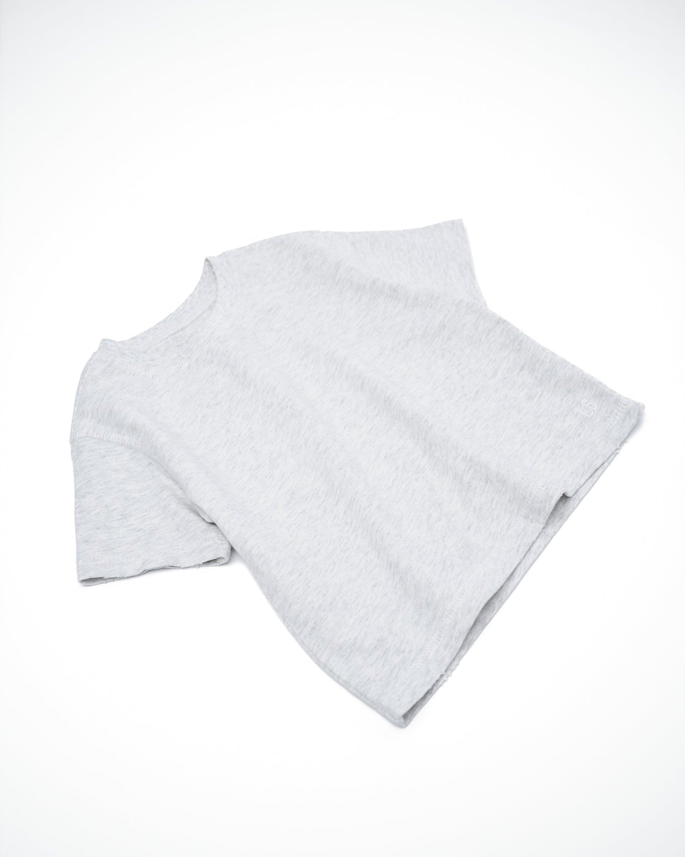Athletic Boxy Tee - Light Heather Grey - Little Bipsy