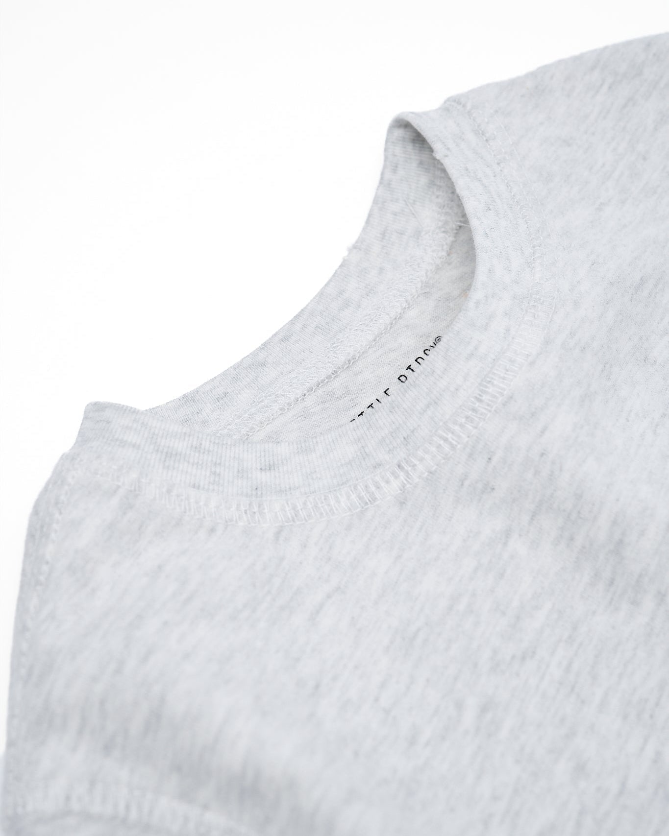 Athletic Boxy Tee - Light Heather Grey - Little Bipsy