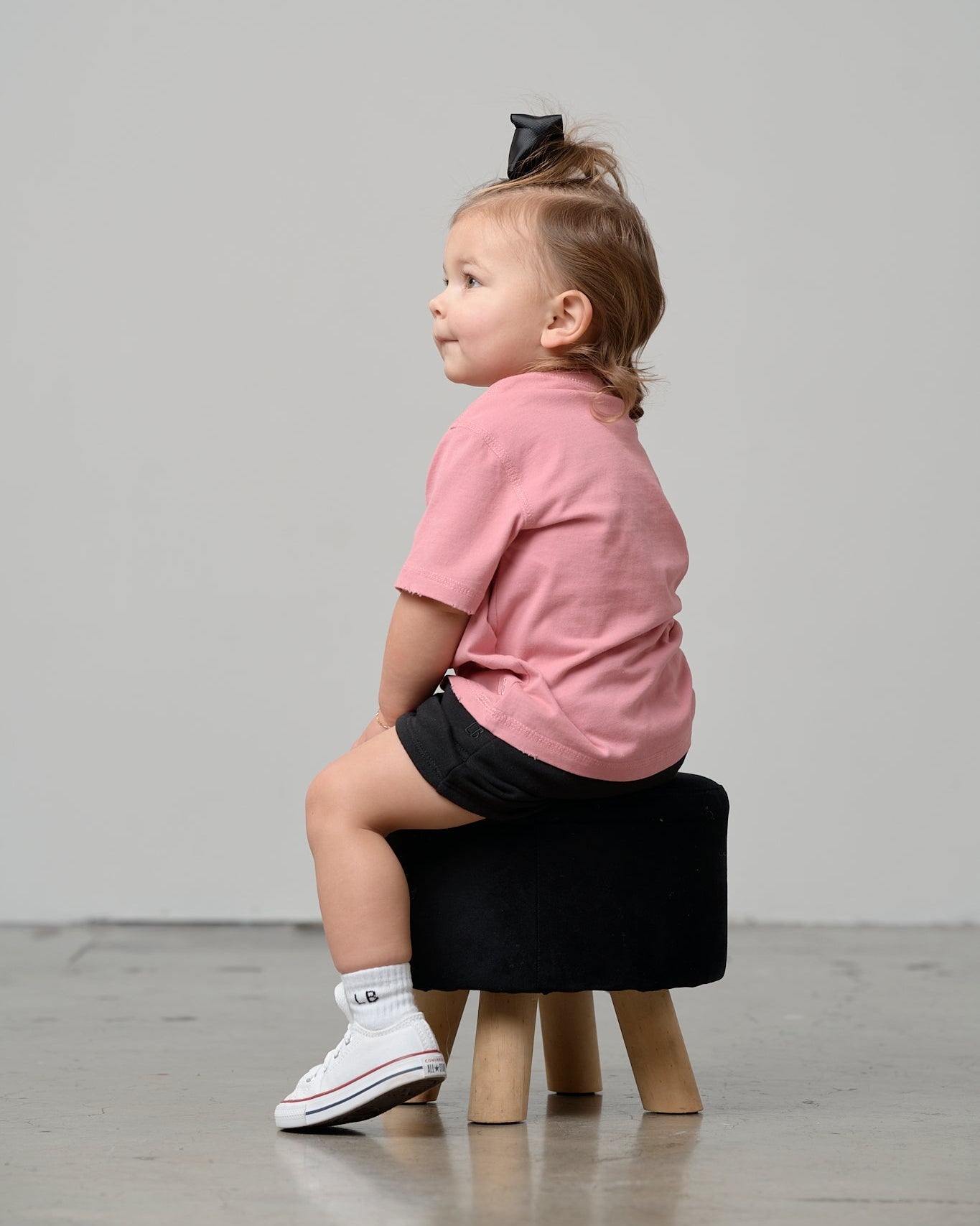 Athletic Boxy Tee - Rose - Little Bipsy