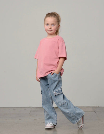 Athletic Boxy Tee - Rose - Little Bipsy