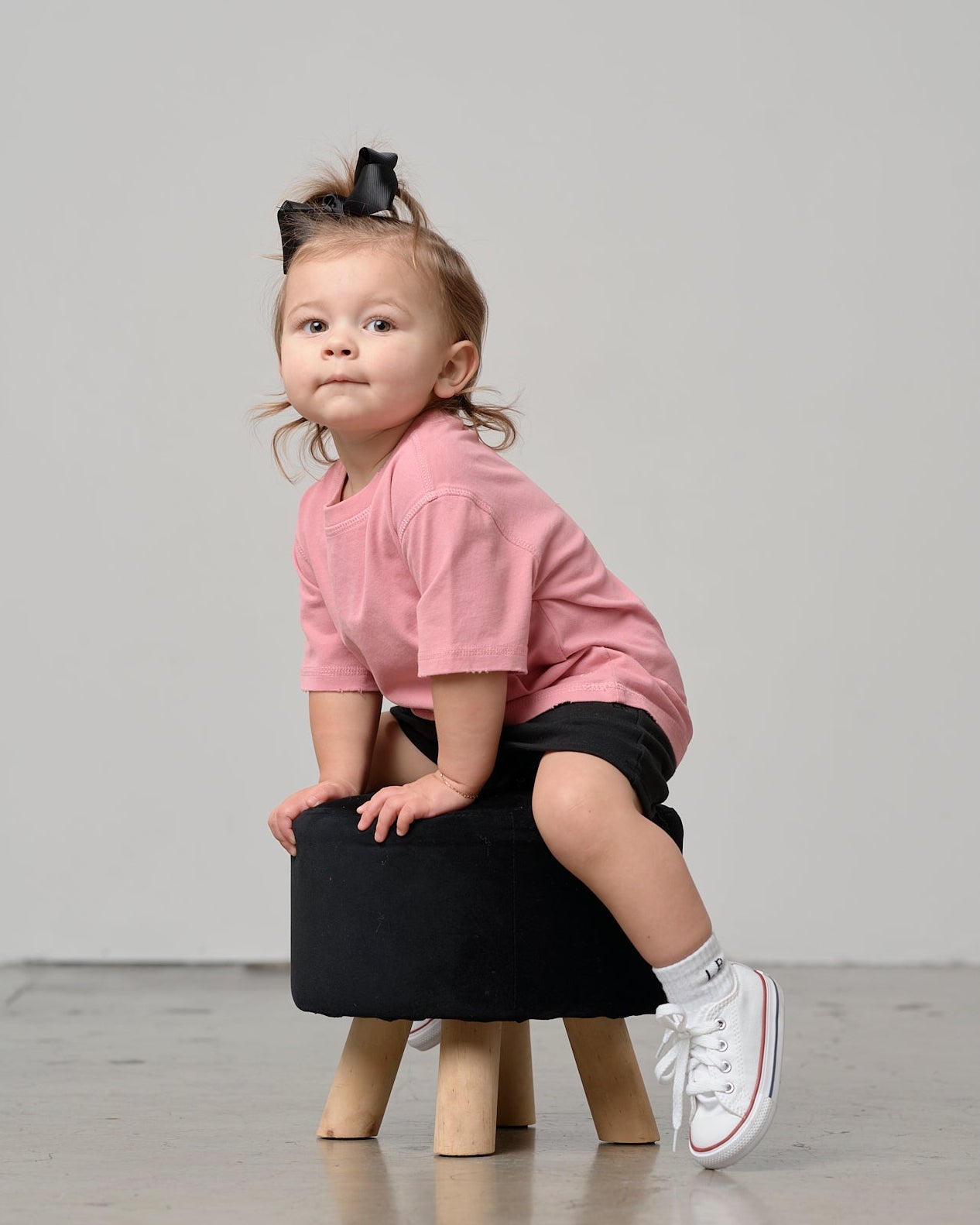 Athletic Boxy Tee - Rose - Little Bipsy