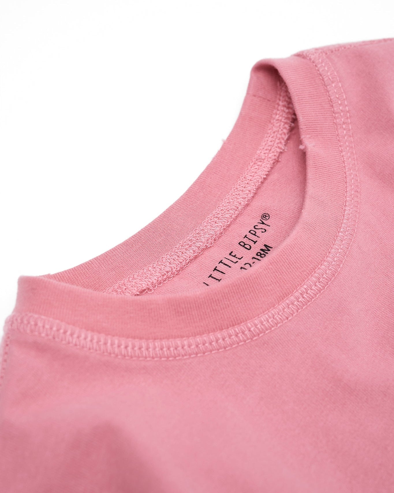 Athletic Boxy Tee - Rose - Little Bipsy