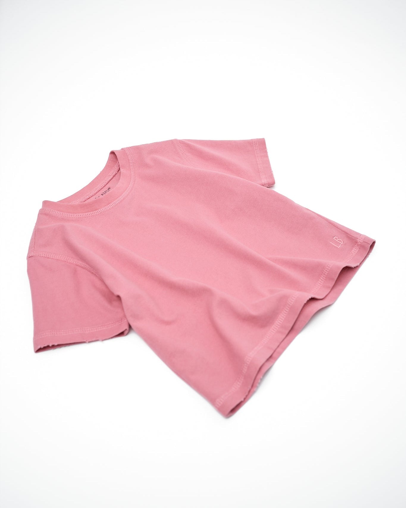 Athletic Boxy Tee - Rose - Little Bipsy