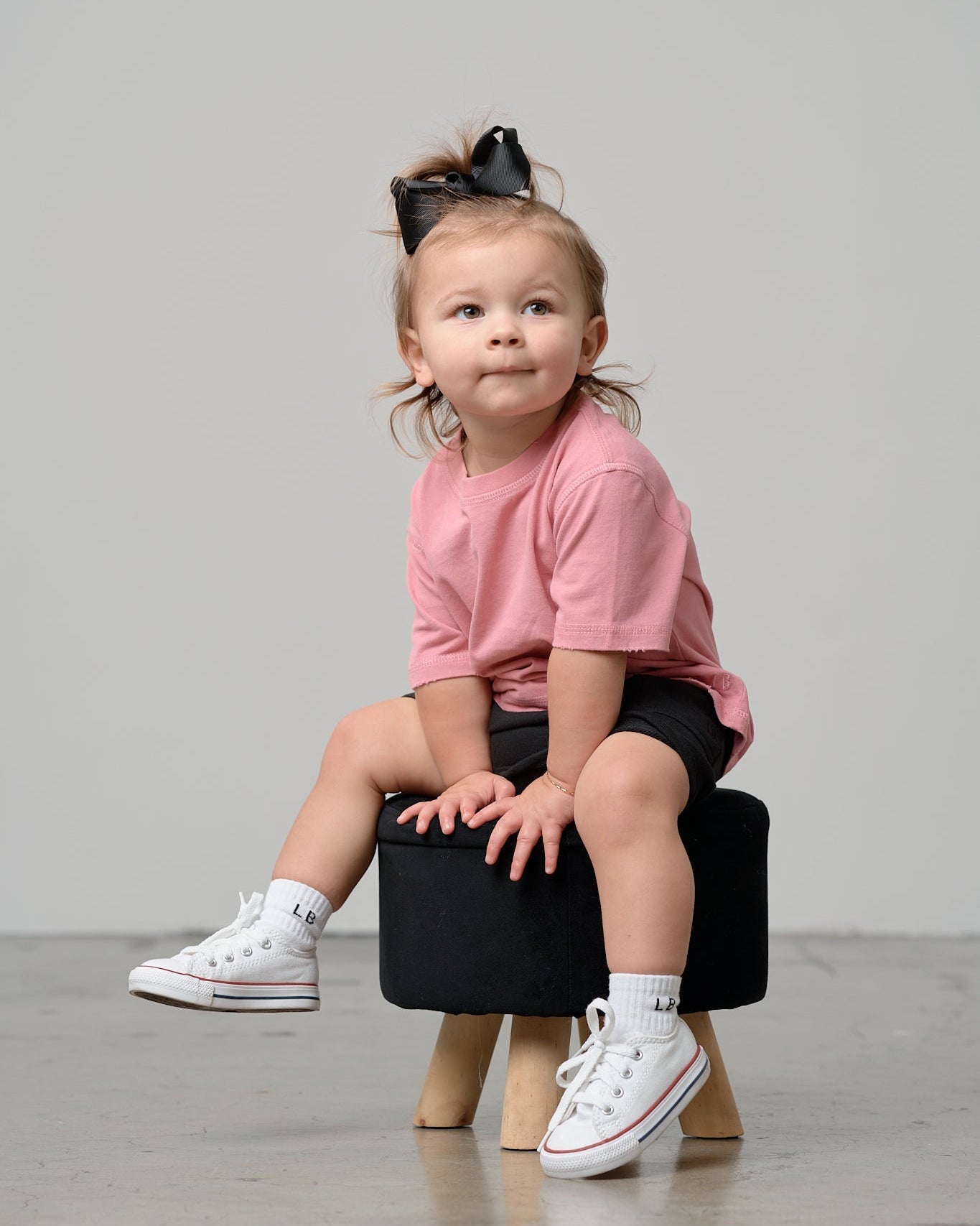 Athletic Boxy Tee - Rose - Little Bipsy