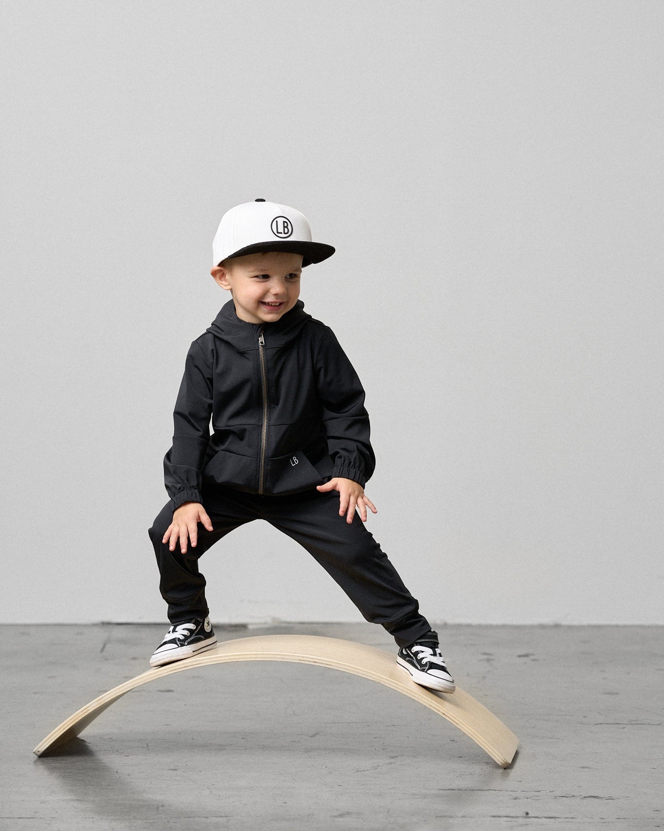 Athletic Jacket - Black - Little Bipsy