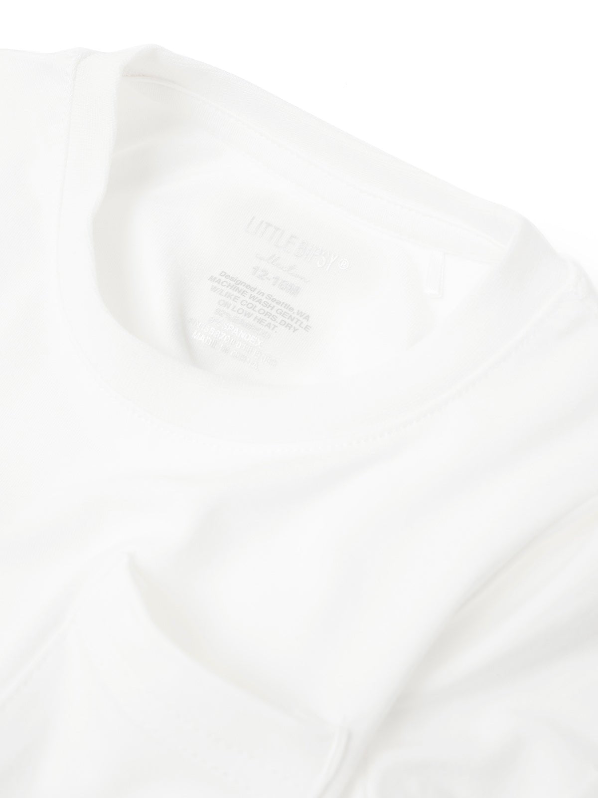 Baby Bamboo Pocket Tee - Off White - Little Bipsy