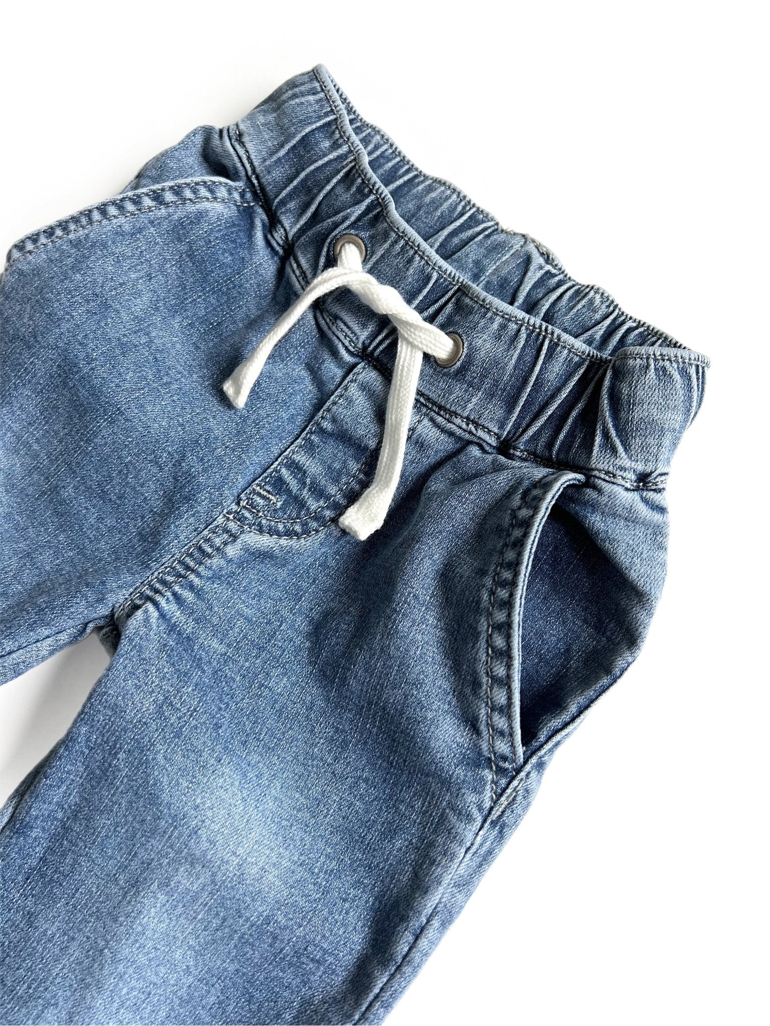 Baby Denim Jogger - Little Bipsy