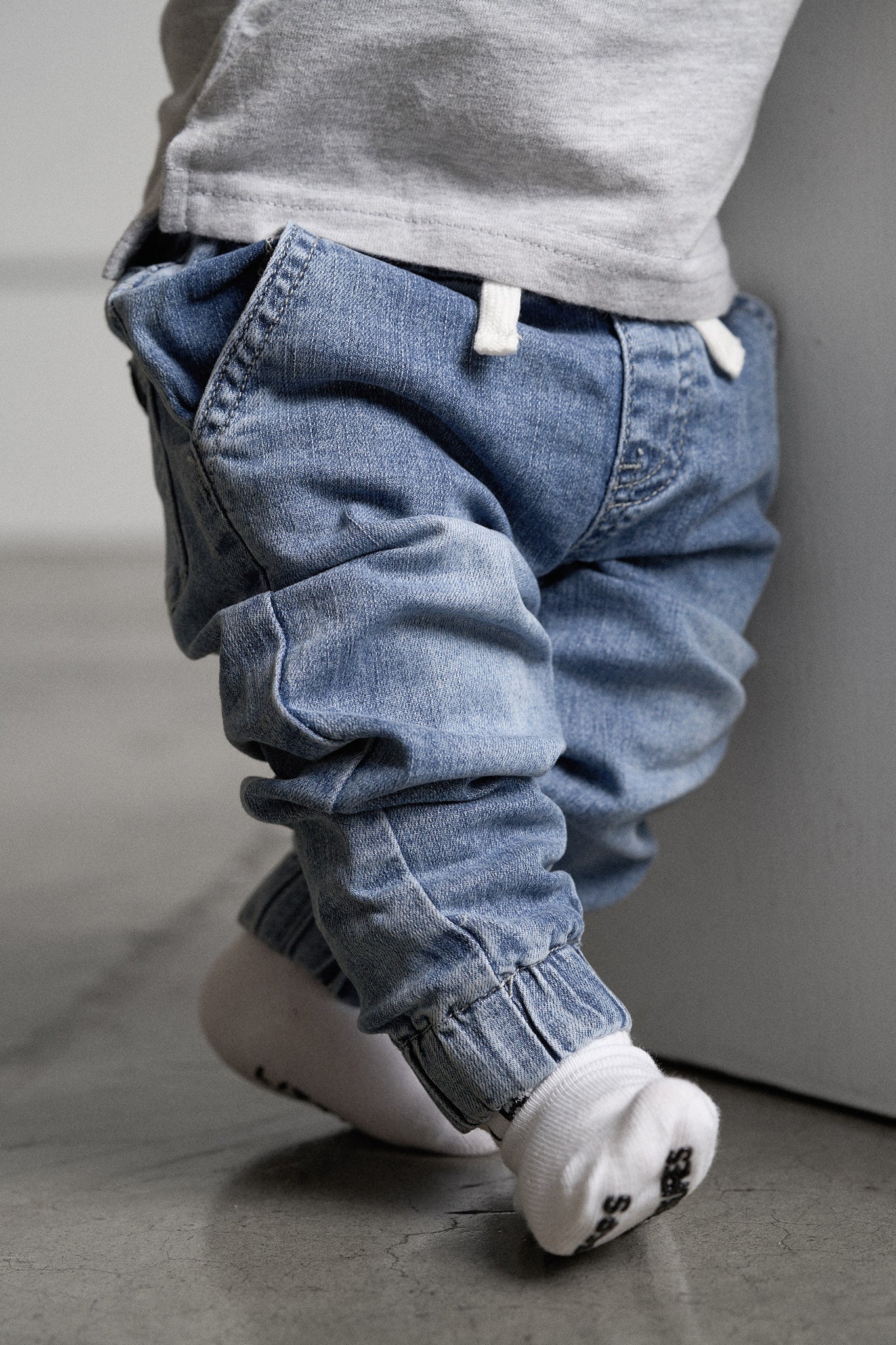 Baby Denim Jogger - Little Bipsy