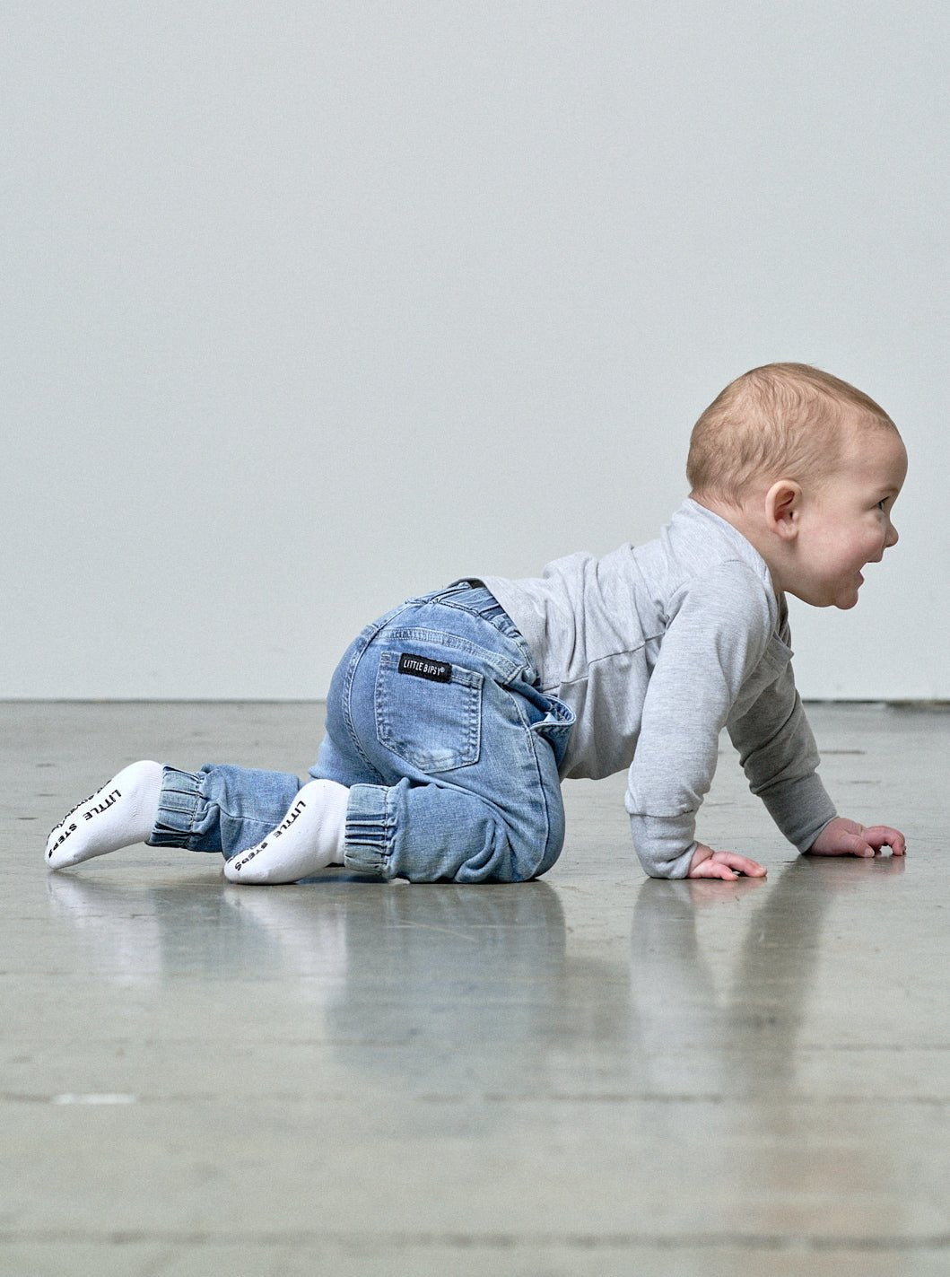 Baby Denim Jogger - Little Bipsy