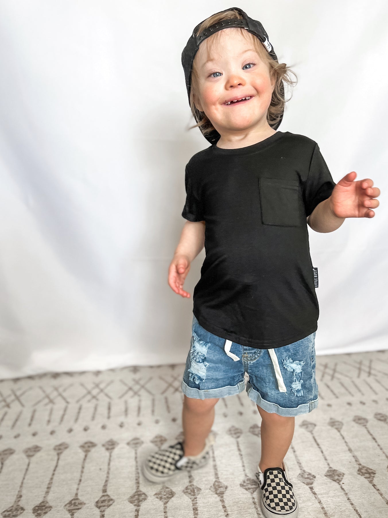 Baby Distressed Denim Short - Little Bipsy