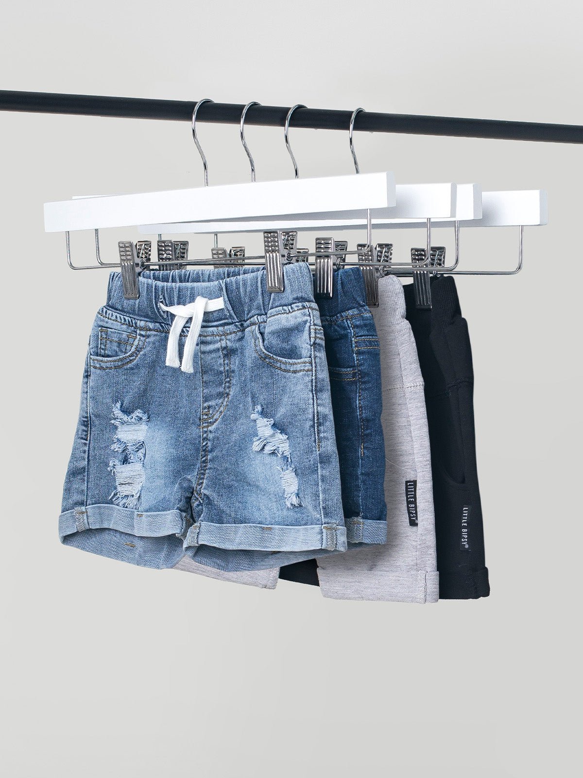 Baby Distressed Denim Short - Little Bipsy