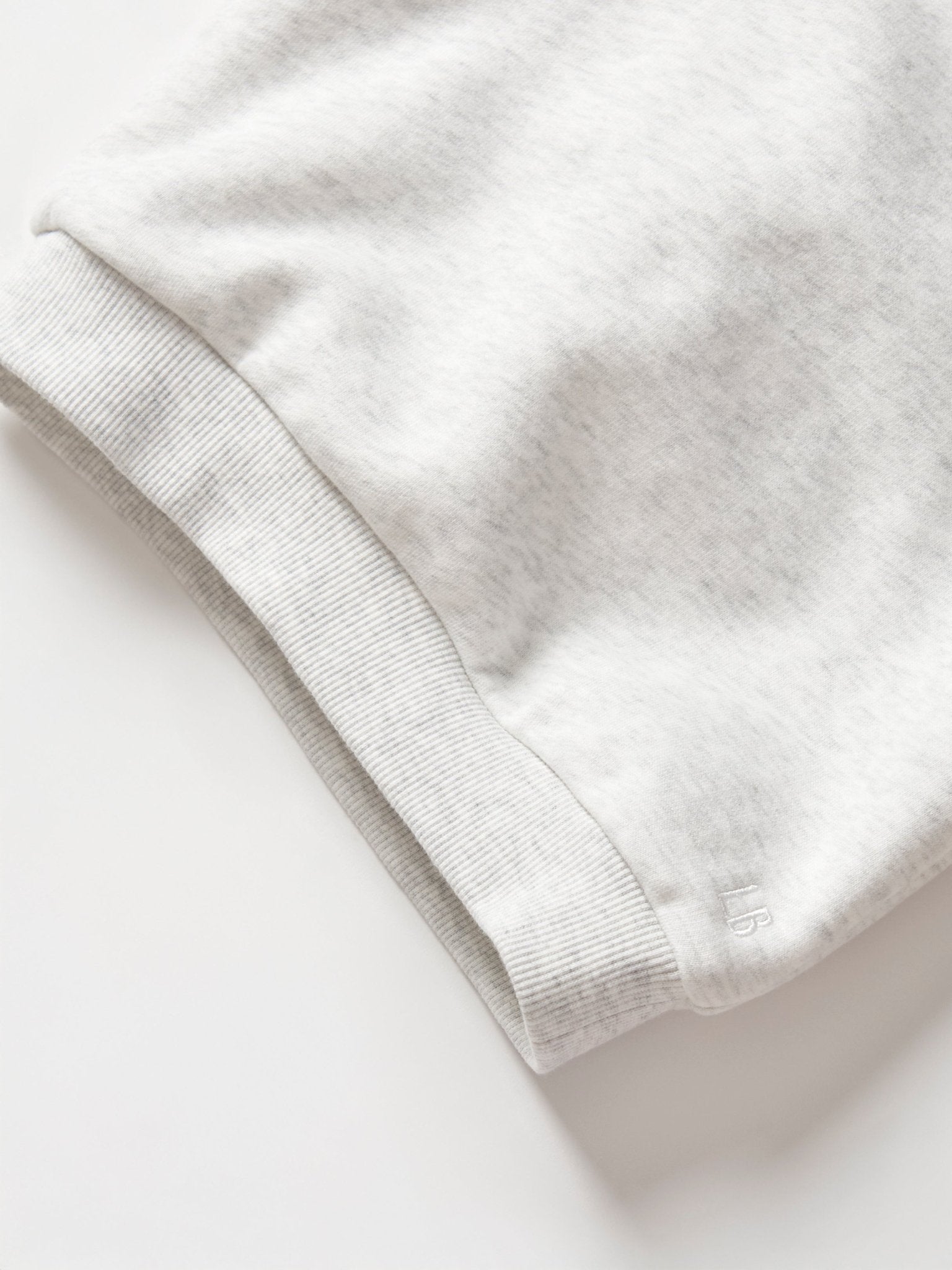 Baby Elevated Crewneck - Light Heather Grey - Little Bipsy