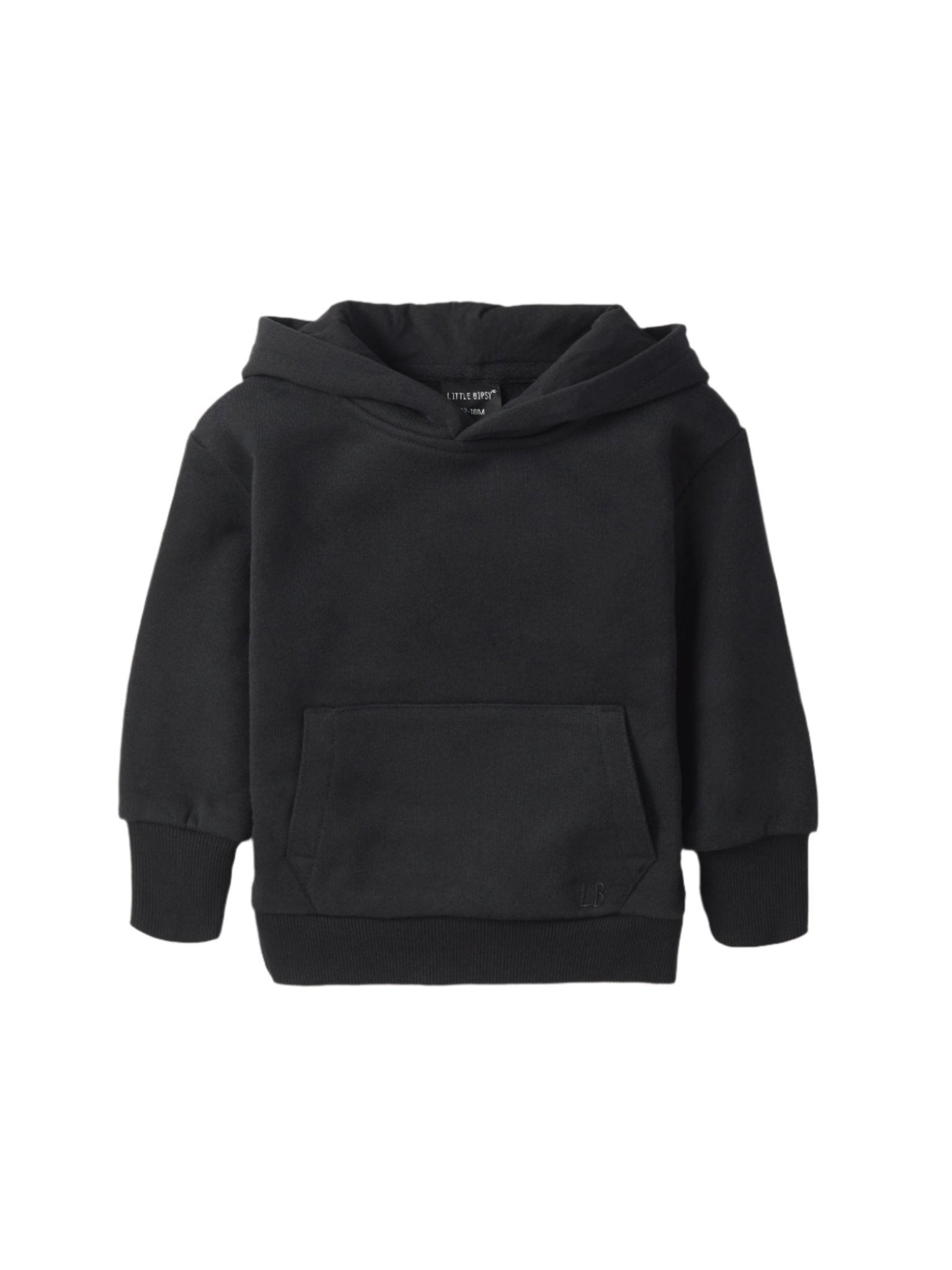 Baby Elevated Hoodie - Black - Little Bipsy