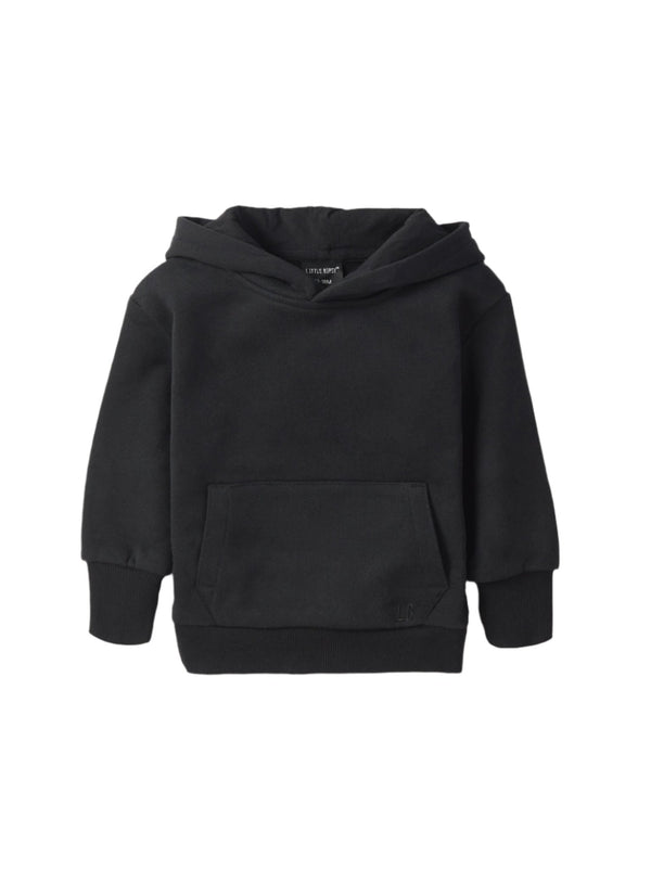 Baby Elevated Hoodie - Black - Little Bipsy