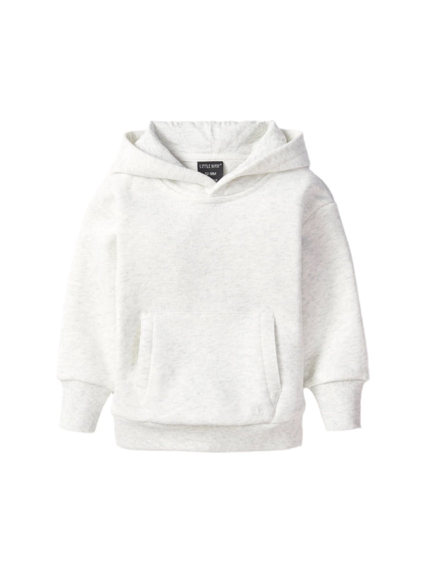 Baby Elevated Hoodie - Light Heather Grey - Little Bipsy