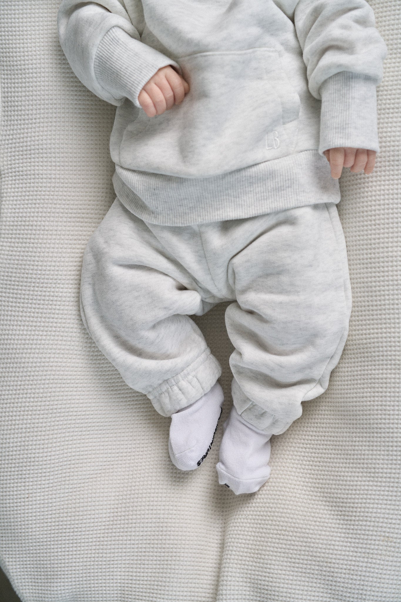 Baby Elevated Sweatpant - Light Heather Grey - Little Bipsy