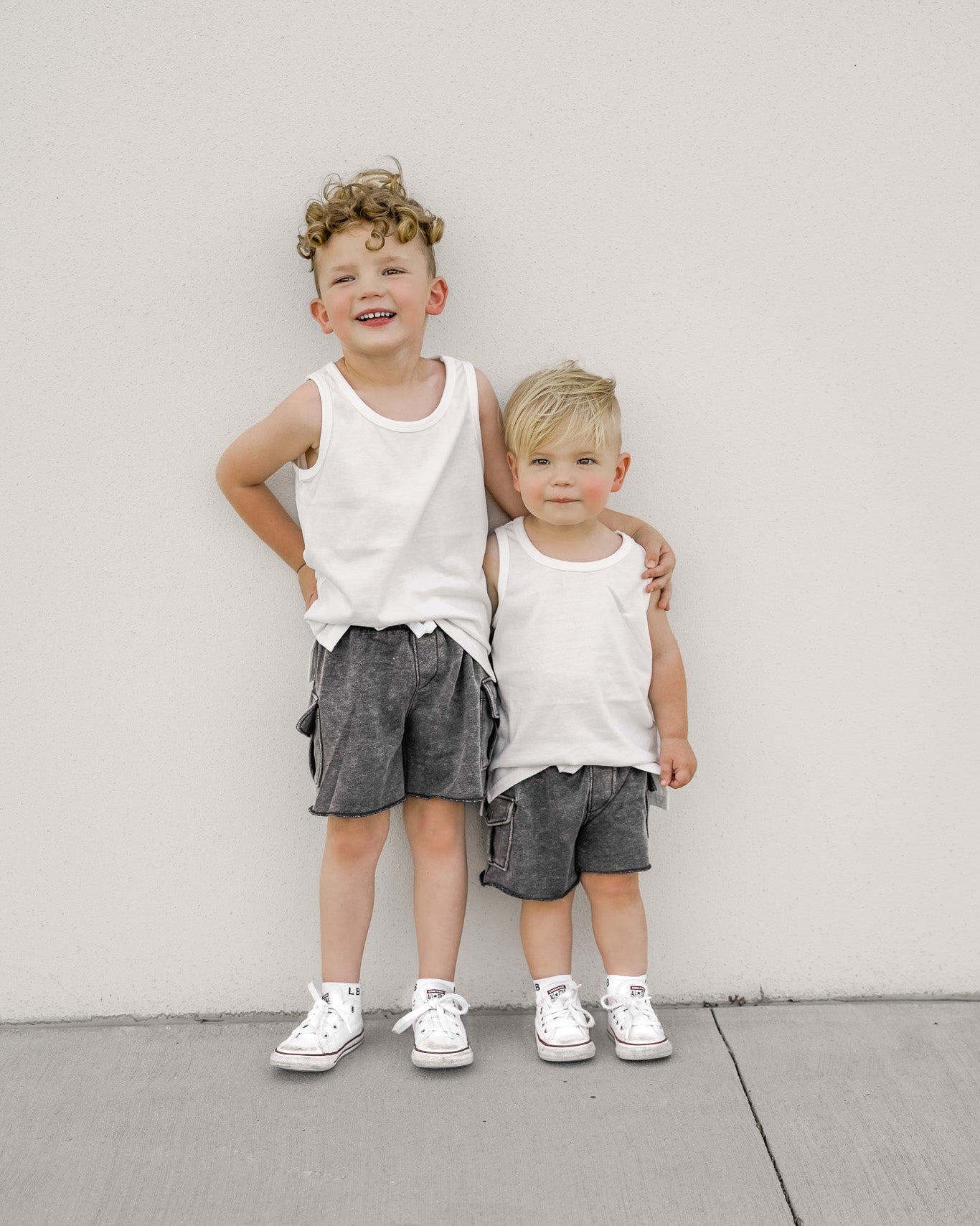 Baby Elevated Tank - White - Little Bipsy