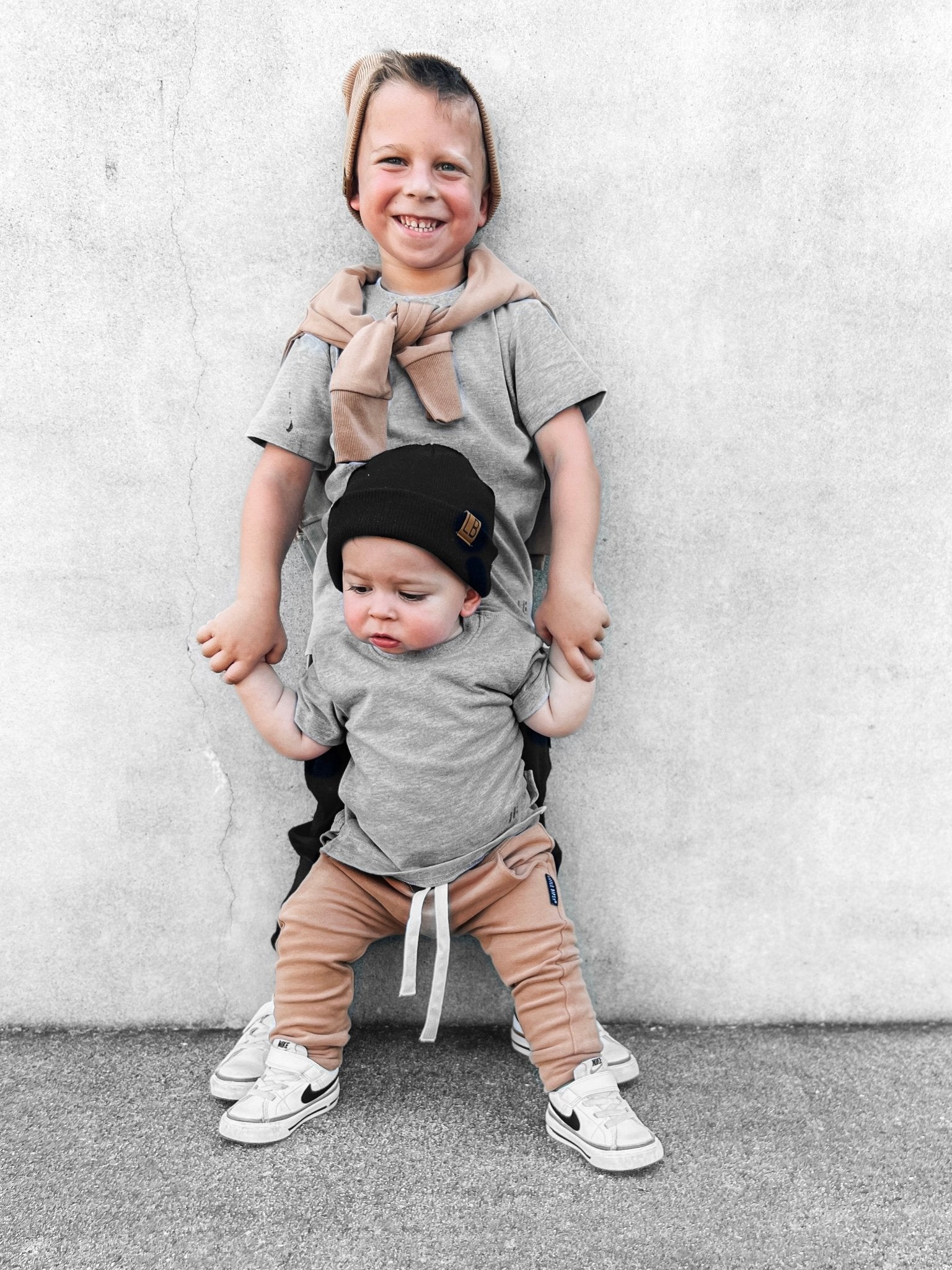 Baby Elevated Tee 3 - Pack - Monochrome - Little Bipsy