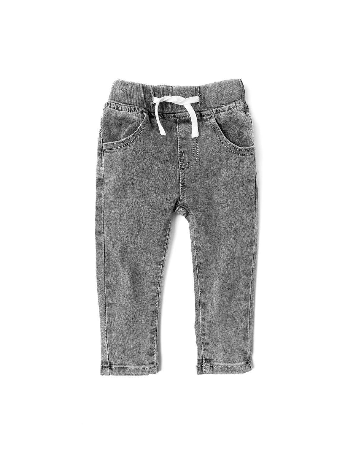 Baby Grey Wash Denim - Little Bipsy