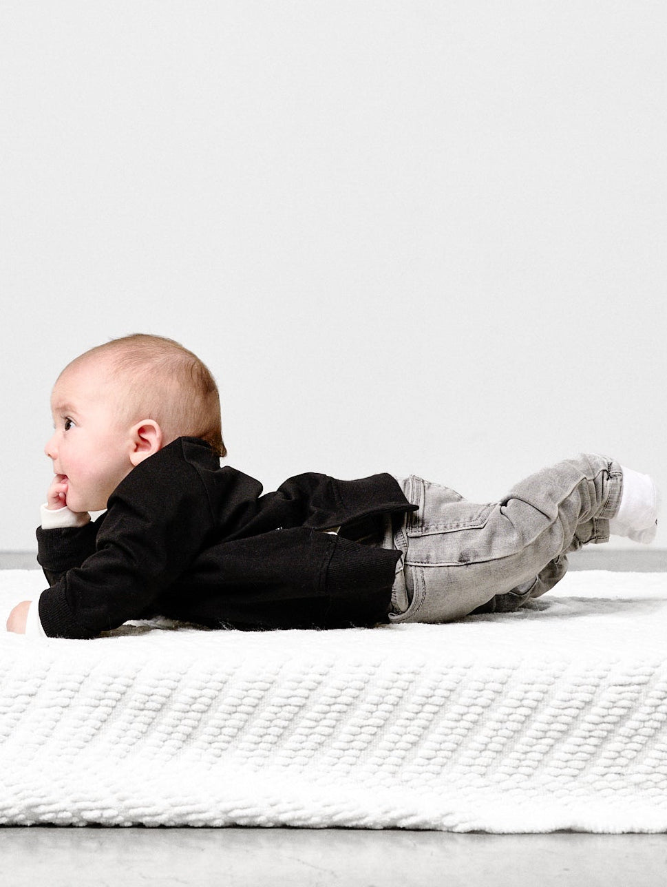 Baby Grey Wash Denim - Little Bipsy