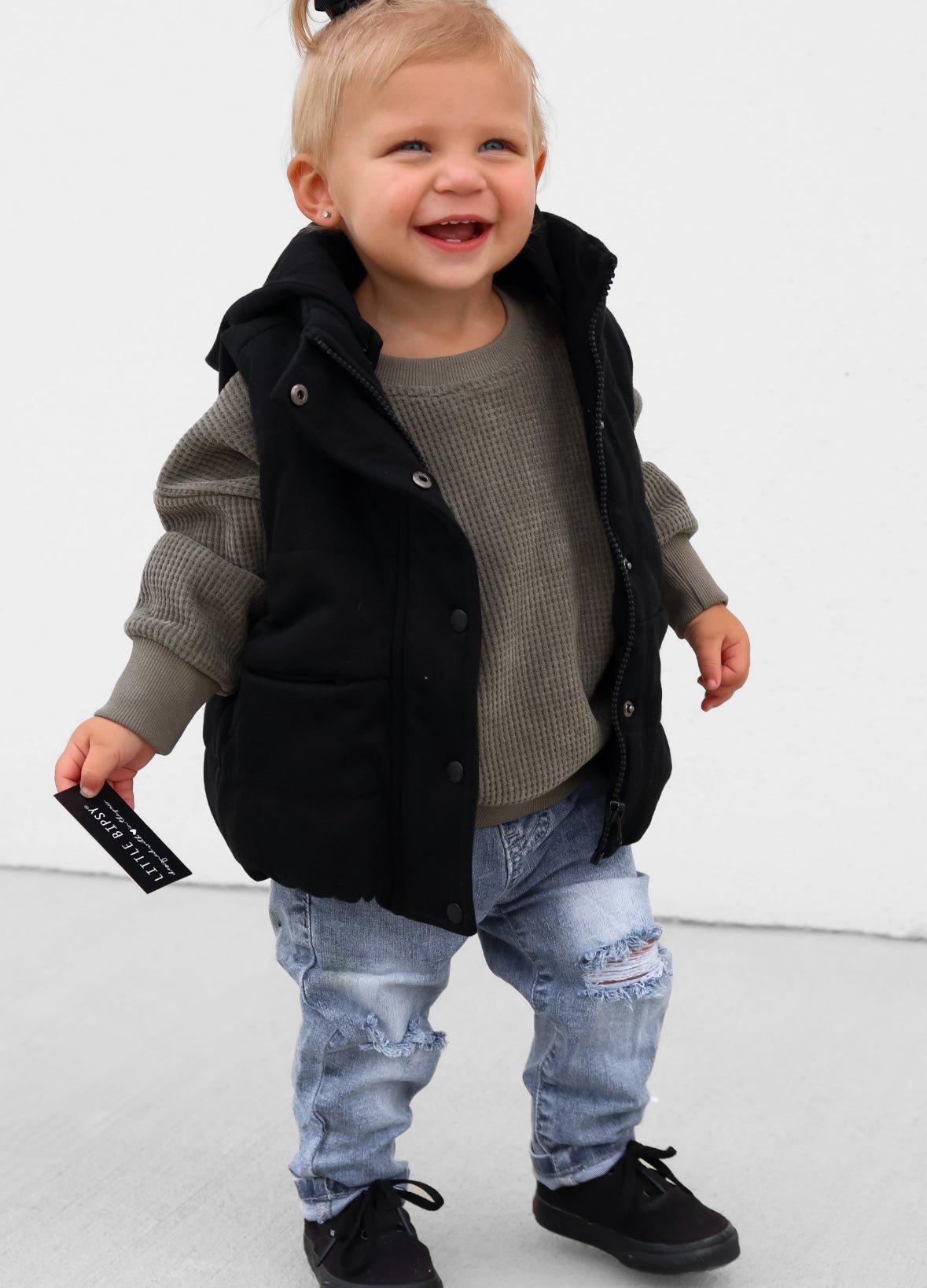 Baby Relaxed Fit Distressed Denim - Little Bipsy