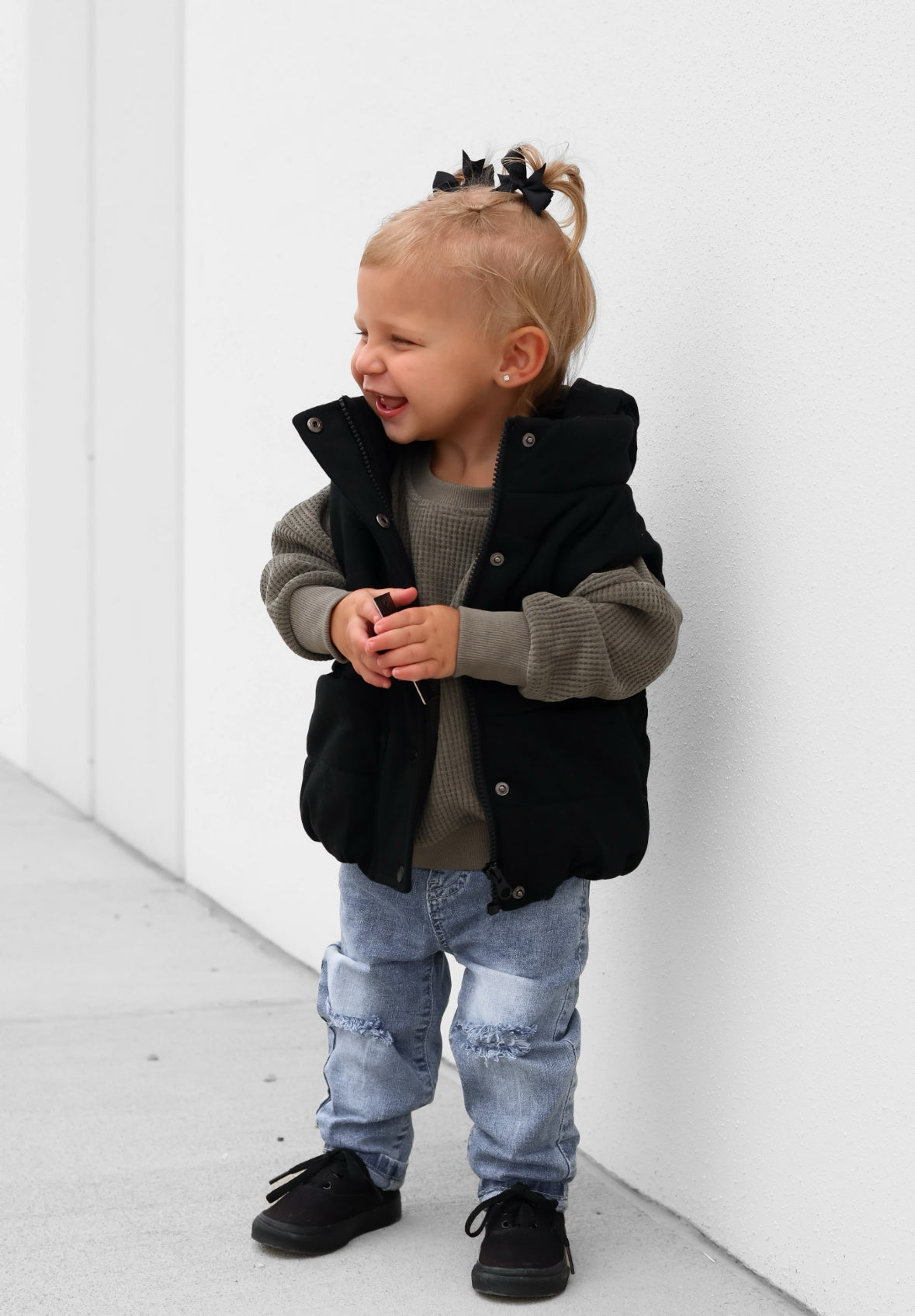 Baby Relaxed Fit Distressed Denim - Little Bipsy