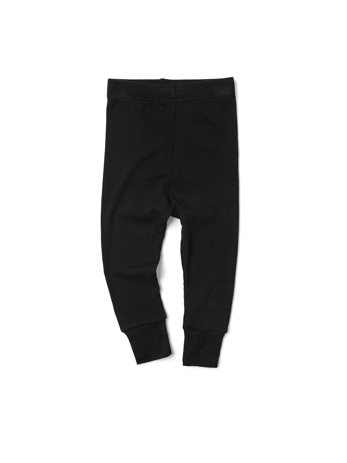 Baby Ribbed Legging - Black - Little Bipsy