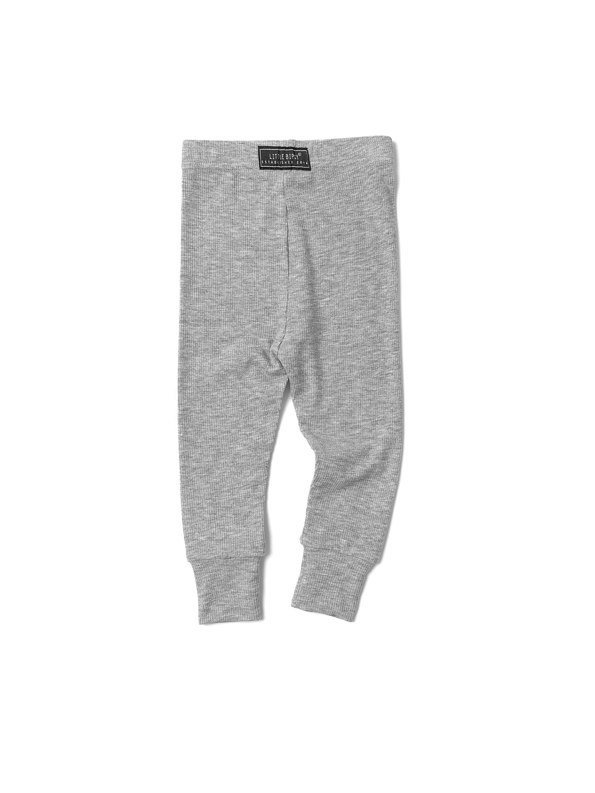 Baby Ribbed Legging - Grey - Little Bipsy