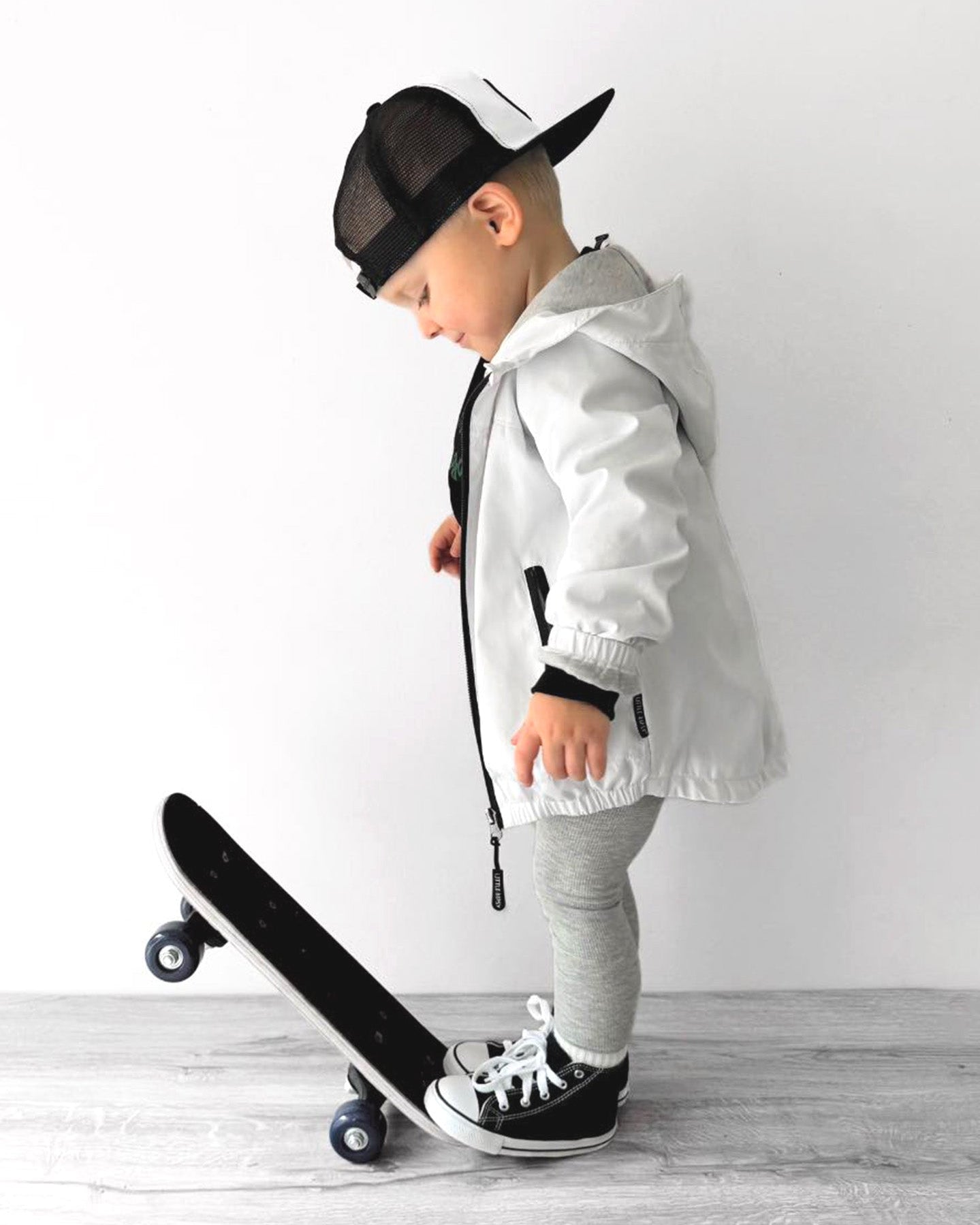 Baby Windbreaker - White - Little Bipsy