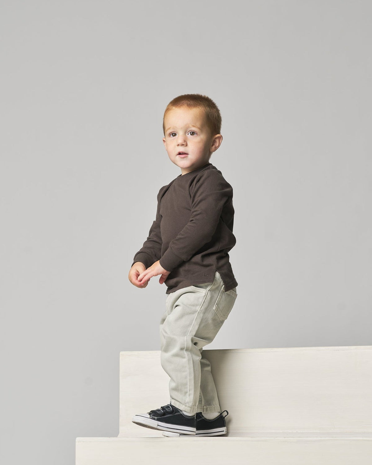 Baggy Jeans - Grey Wash - Little Bipsy