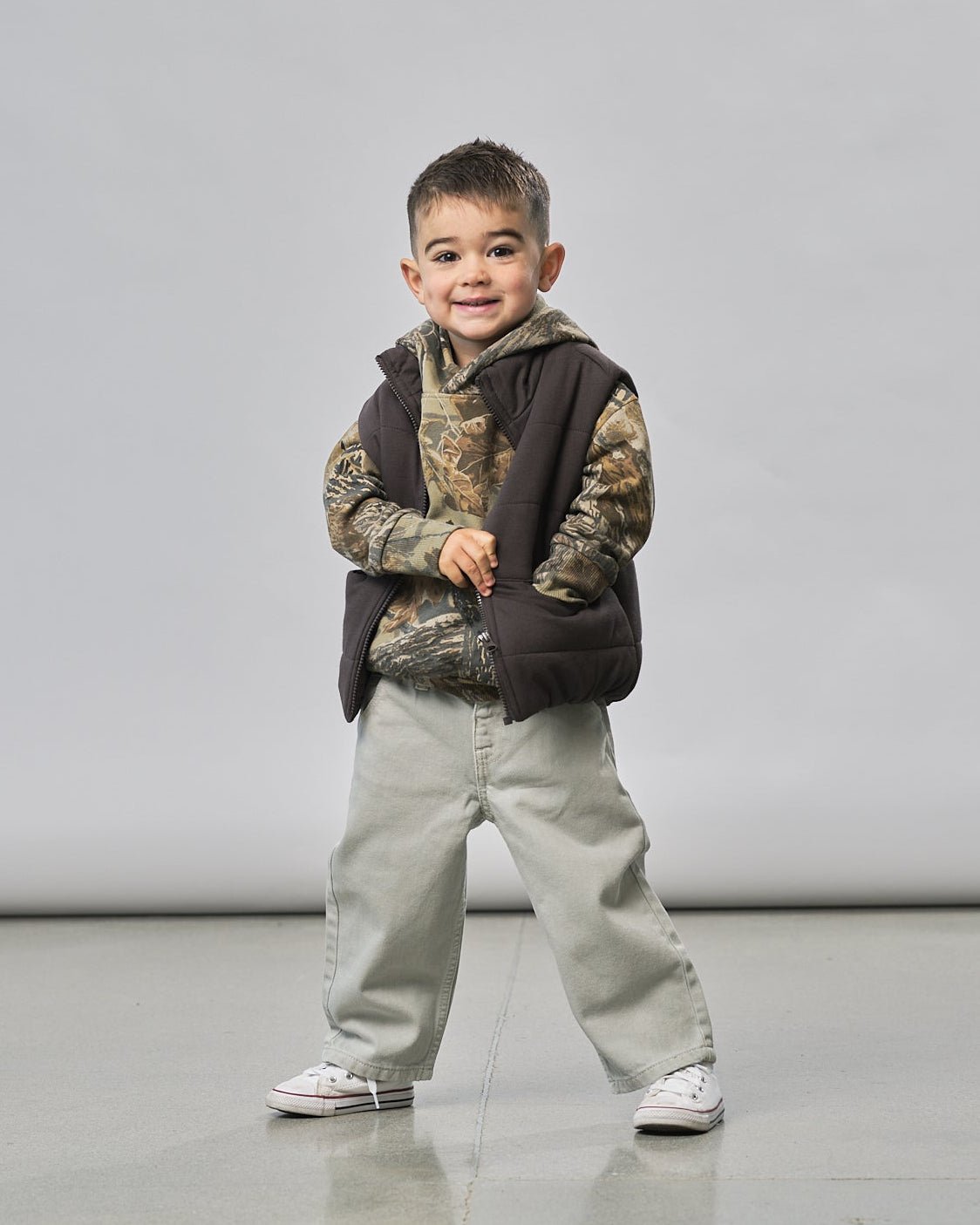 Baggy Jeans - Grey Wash - Little Bipsy