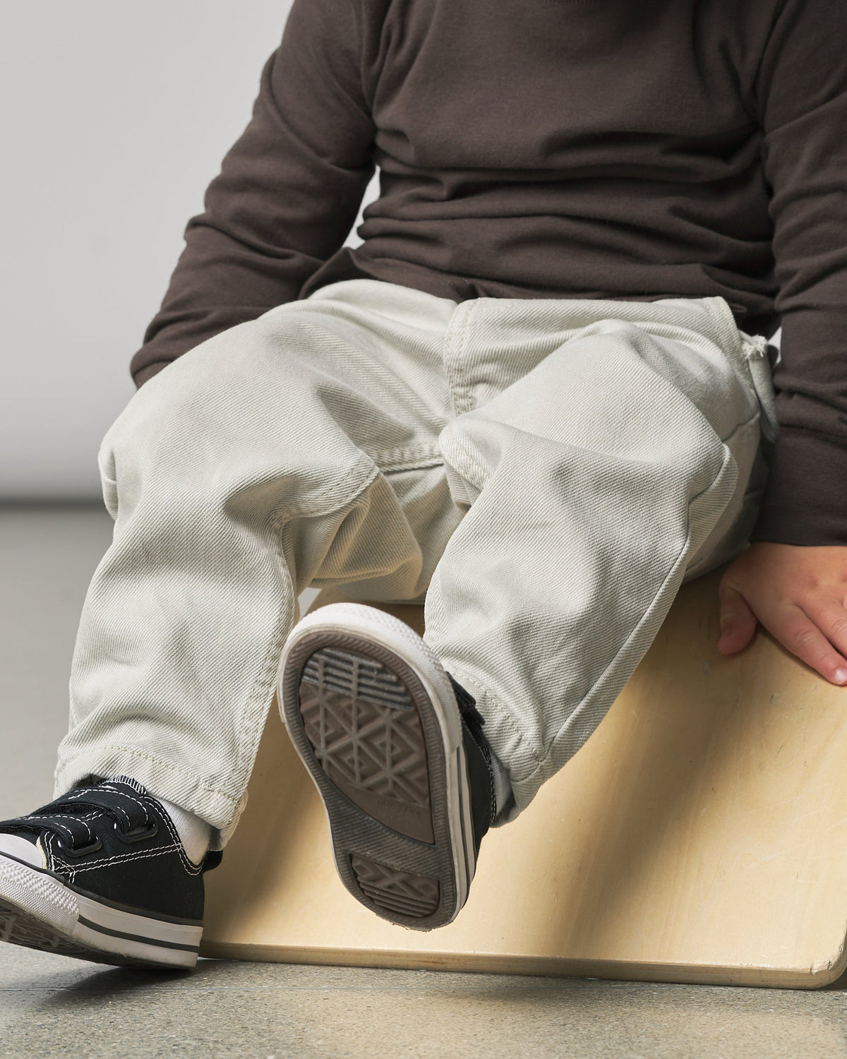 Baggy Jeans - Grey Wash - Little Bipsy