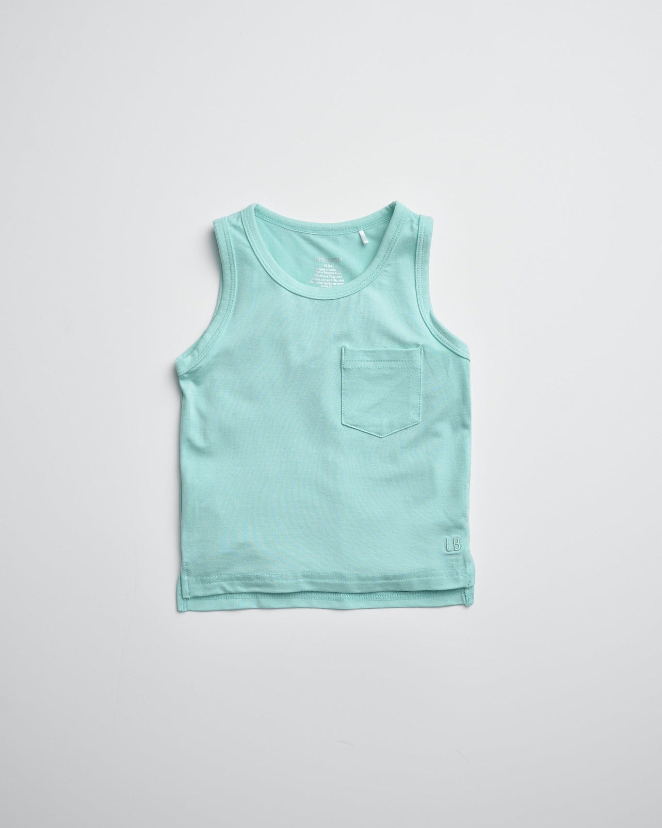 Bamboo Pocket Tank - Mint - Little Bipsy